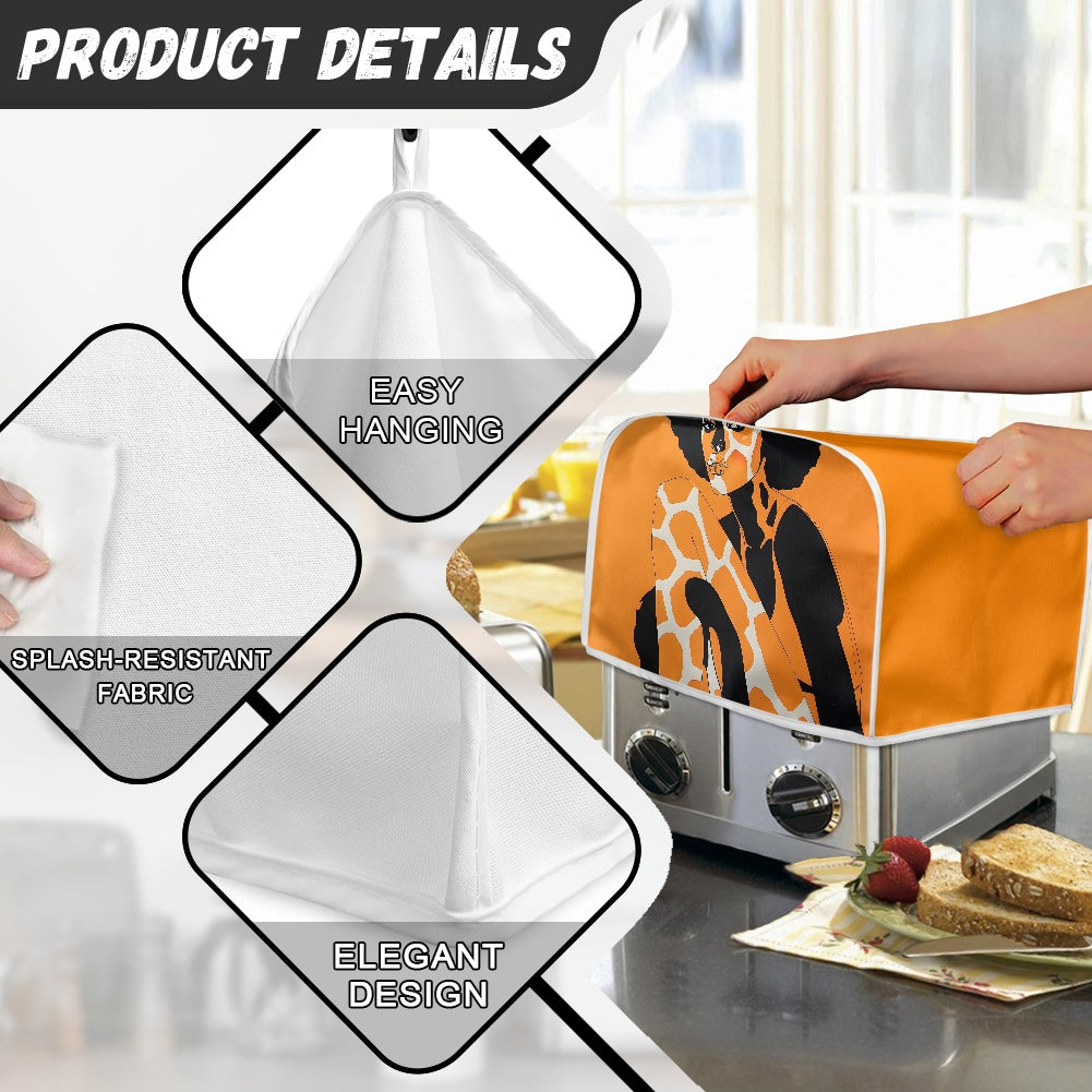 Toaster Cover - Velvet's View - Giraffe Essence - A Fusion of Nature and Elegance Collection