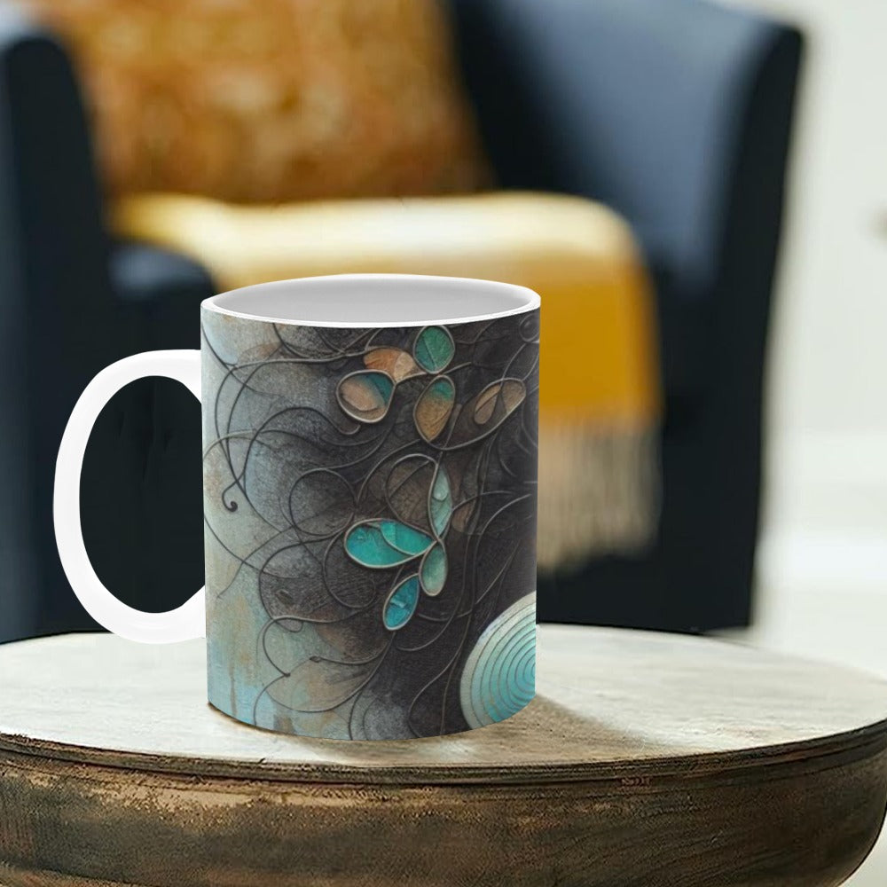 Bold & Beautiful: Afrocentric Digital Art Collection - White Mug(11OZ) - #2013