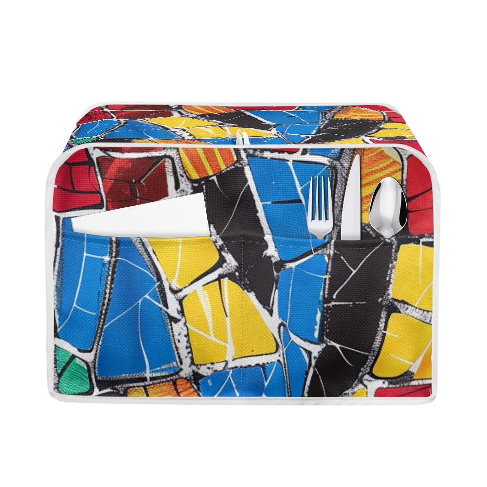 Elegant Adinkra-Inspired Fabric Collection -Toaster Cover - #2019