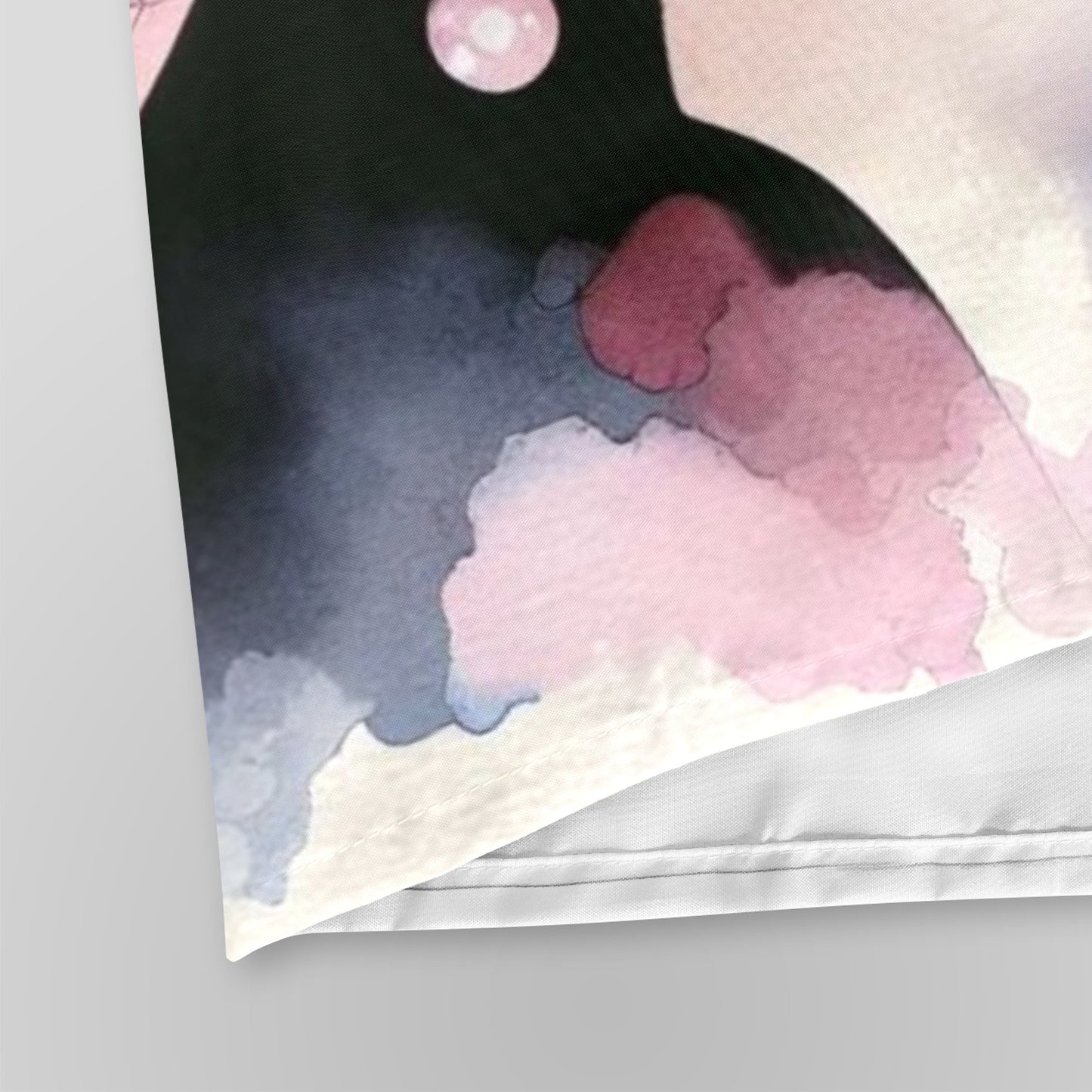 Afro Watercolor Shower Curtain Collection – Black Woman Silhouette Art for Bathroom Décor - 3454641