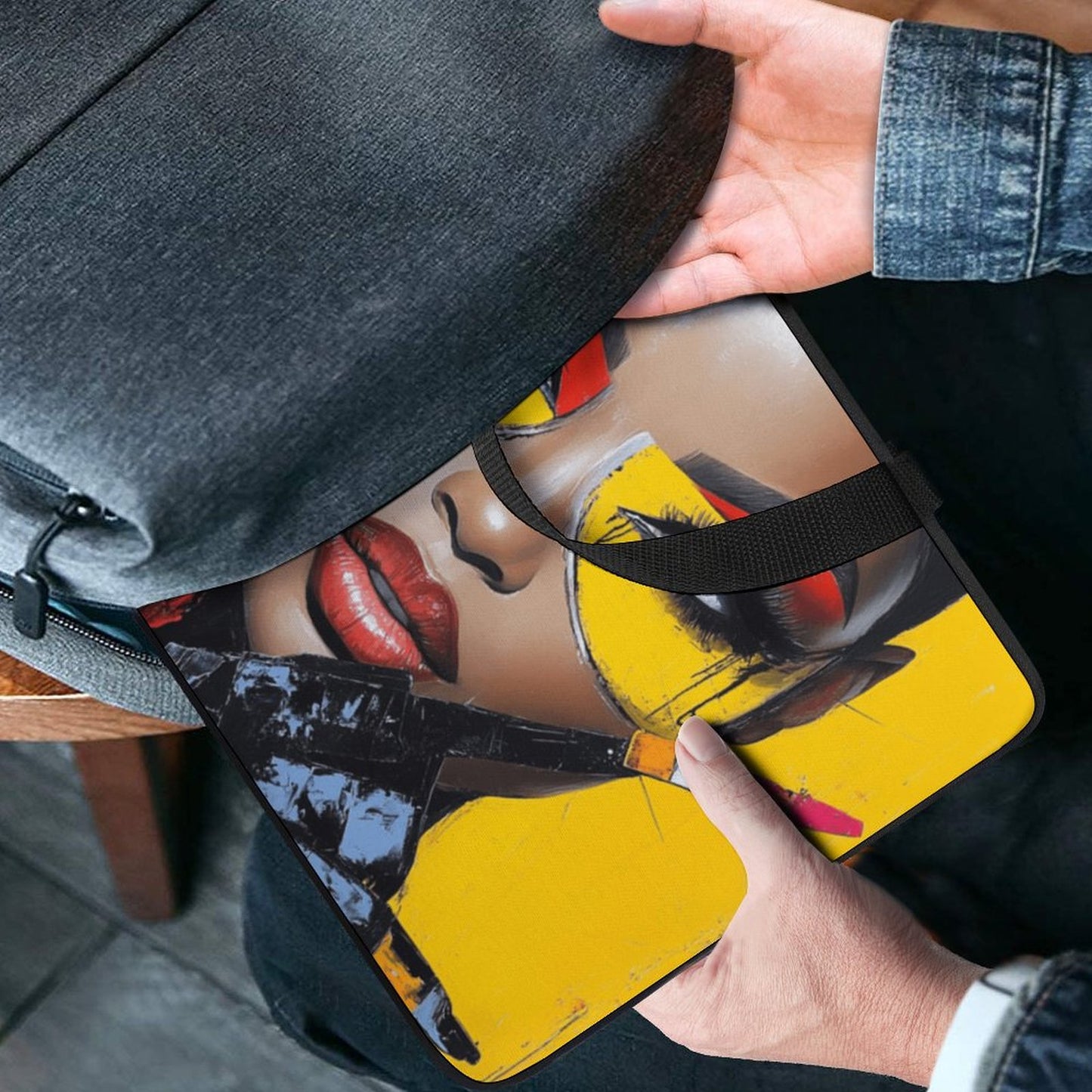 Laptop Bag - Black Girl Art - Velvet’s View - Artistic Laptop Covers Collection - Laptop Bag (Multiple Sizes) #2071