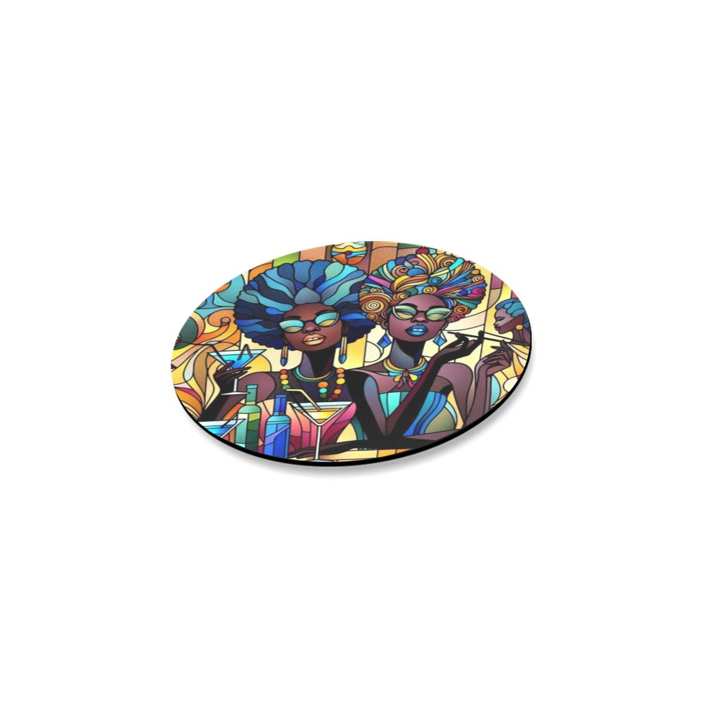 Round Coaster Set - Velvet's View - Sip & Savor - Exquisite Elegance Coaster Collection