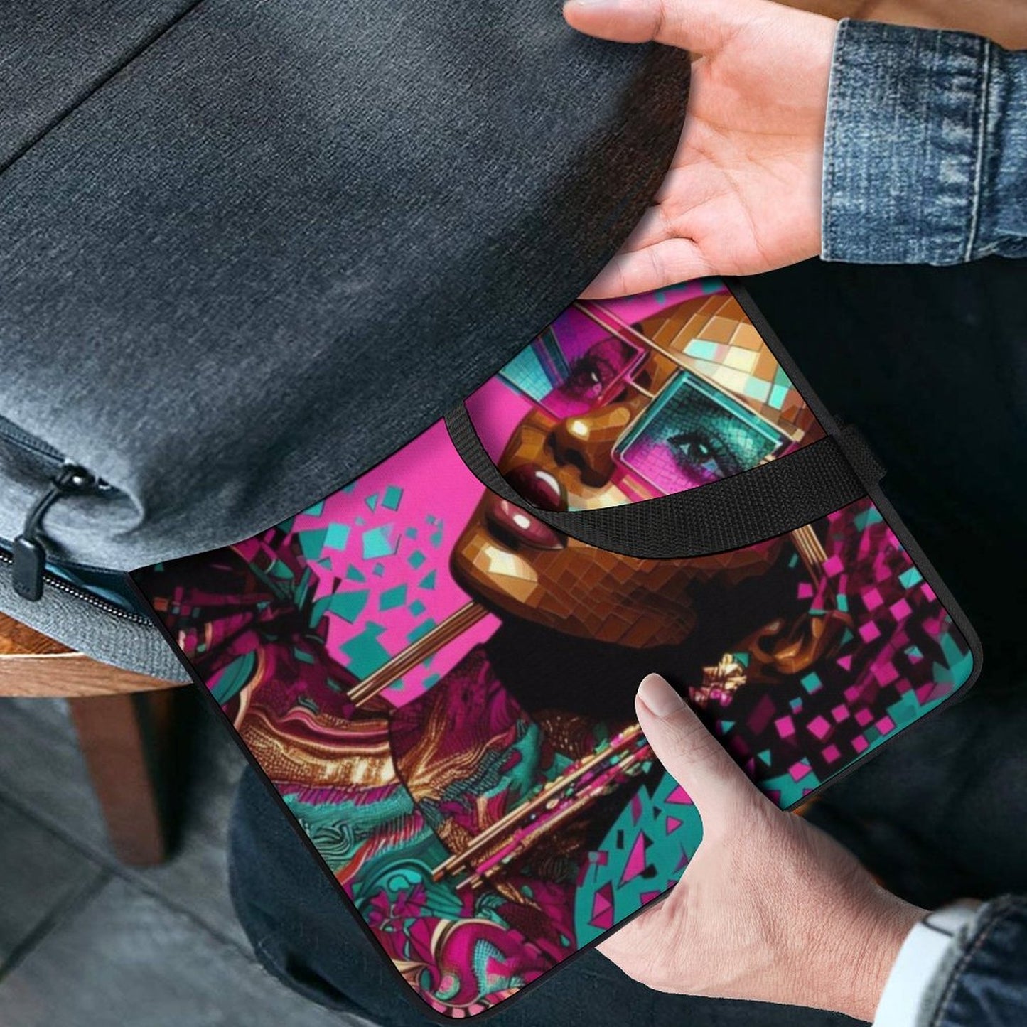 Laptop Bag - Black Girl Art - Velvet’s View - Artistic Laptop Covers Collection - Laptop Bag (Multiple Sizes) #2070