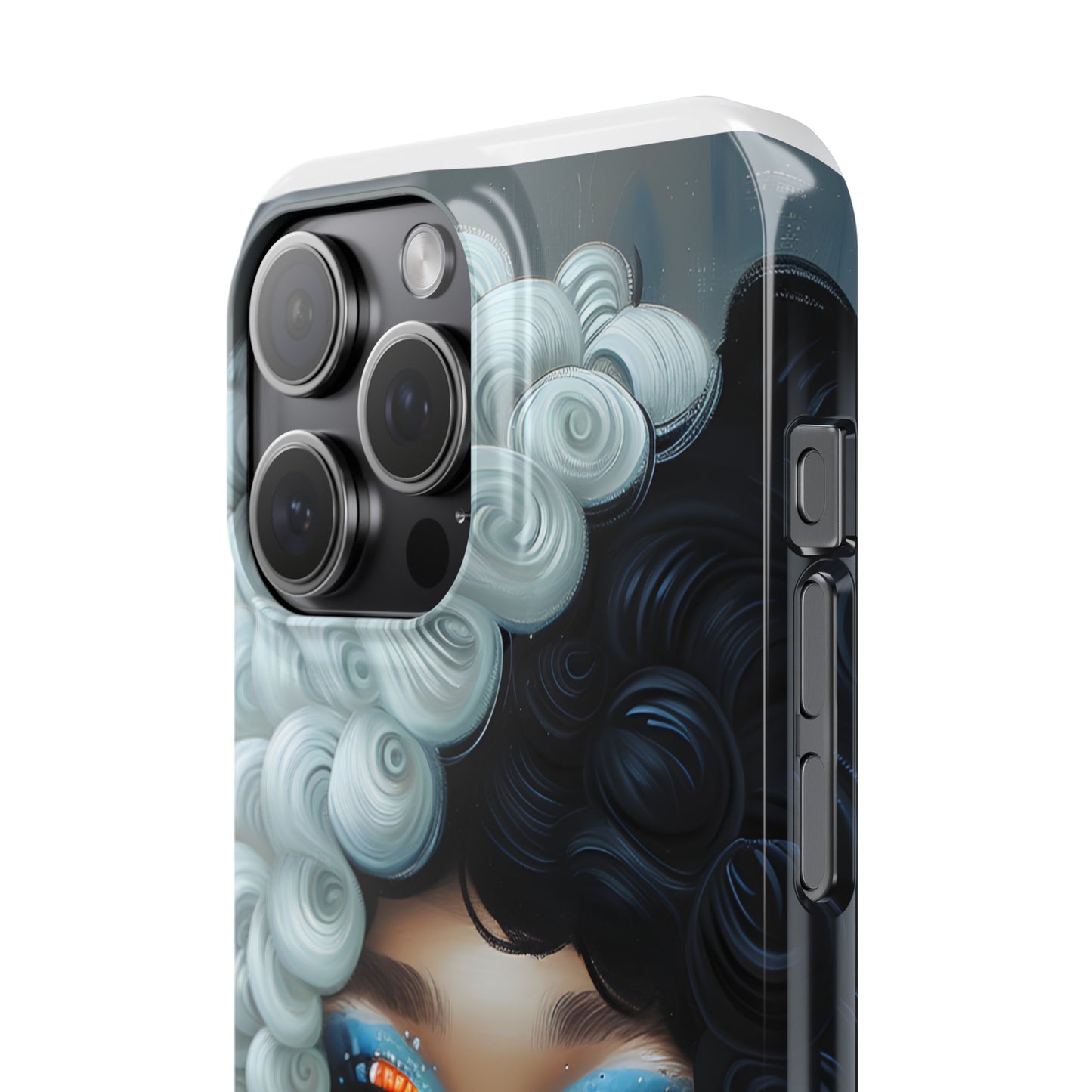 Slim Phone Cases - Black Girl Art - Velvet's View - Ethereal Vibrance