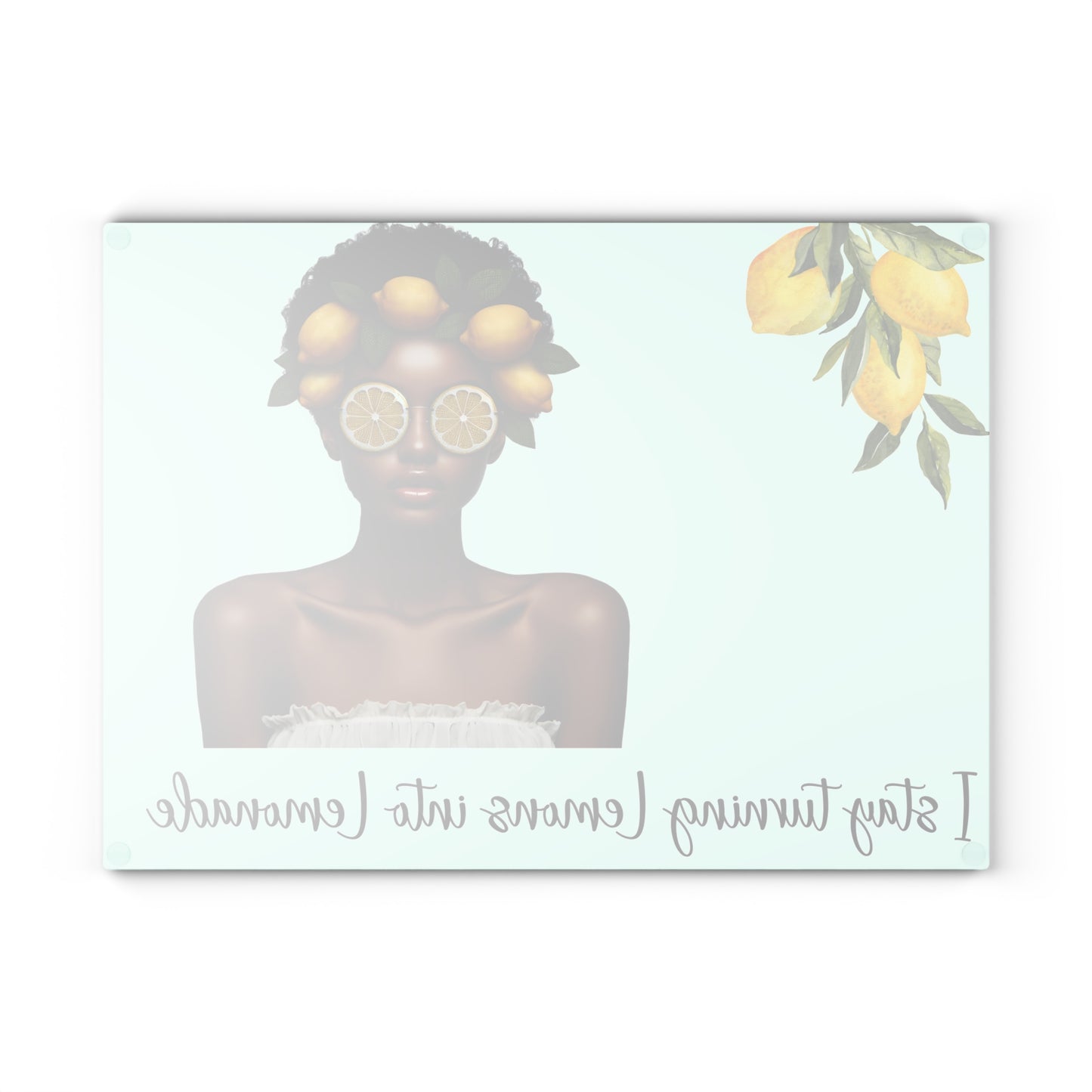 Glass Cutting Board - Velvet's View: The Lemon Delight Collection – 2015
