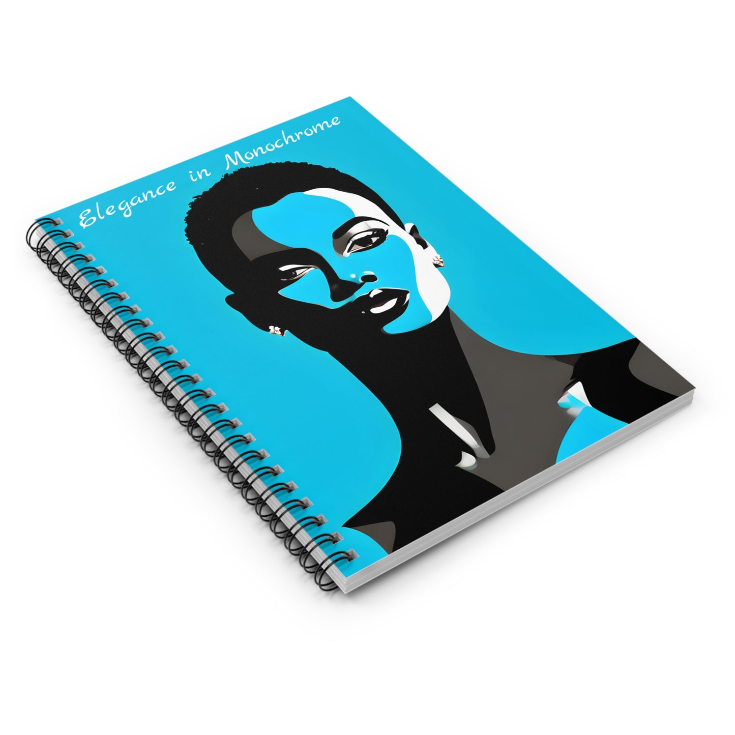 Elegance in Monochrome - Spiral Notebook - Ruled Line
