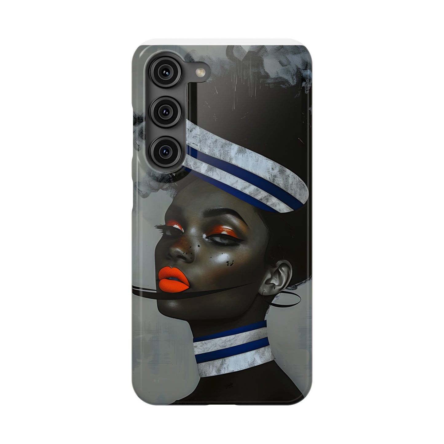 Slim Phone Cases - Black Girl Art - Velvet's View - Ethereal Vibrance