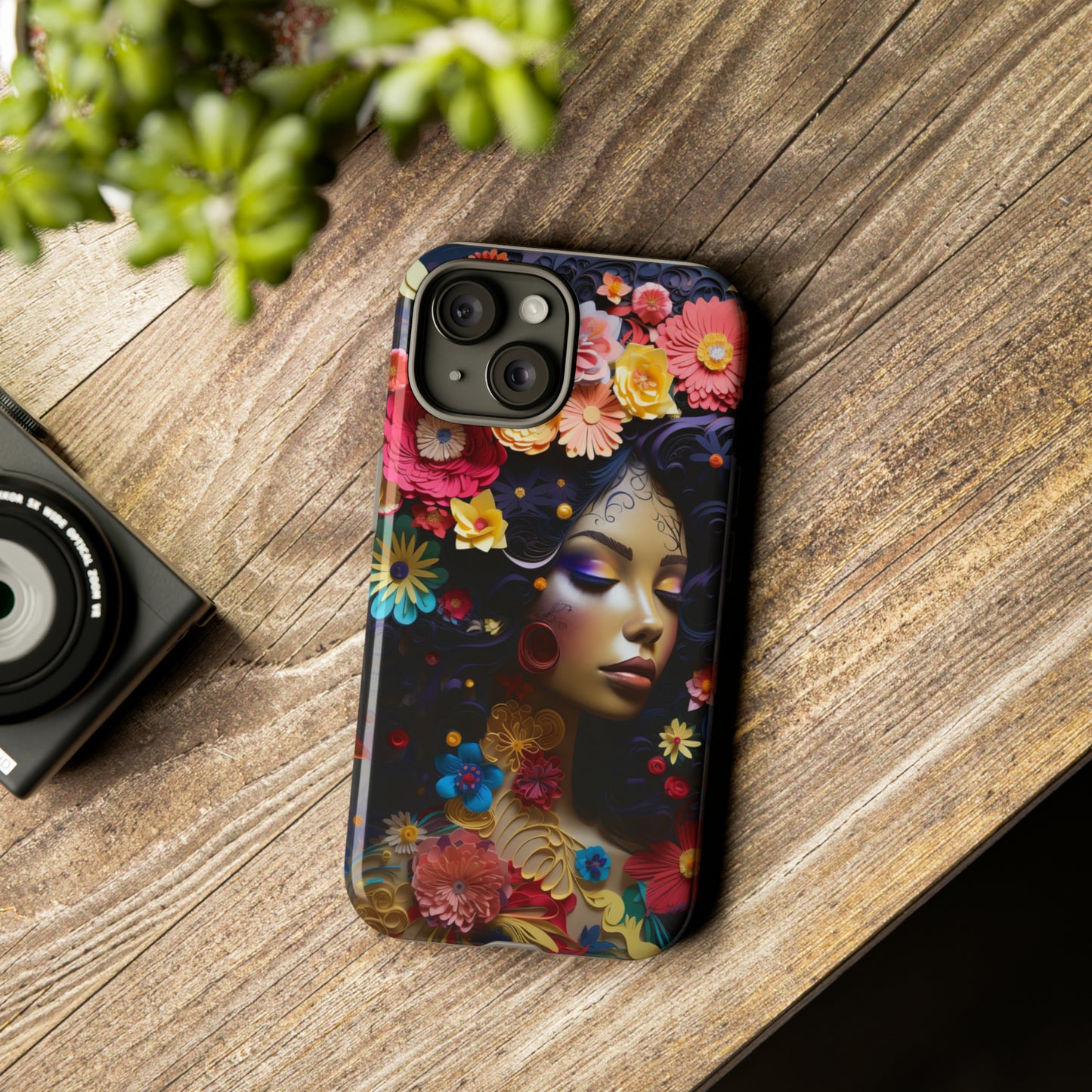Tough Phone Cases - Black Girl Art - Velvet's View