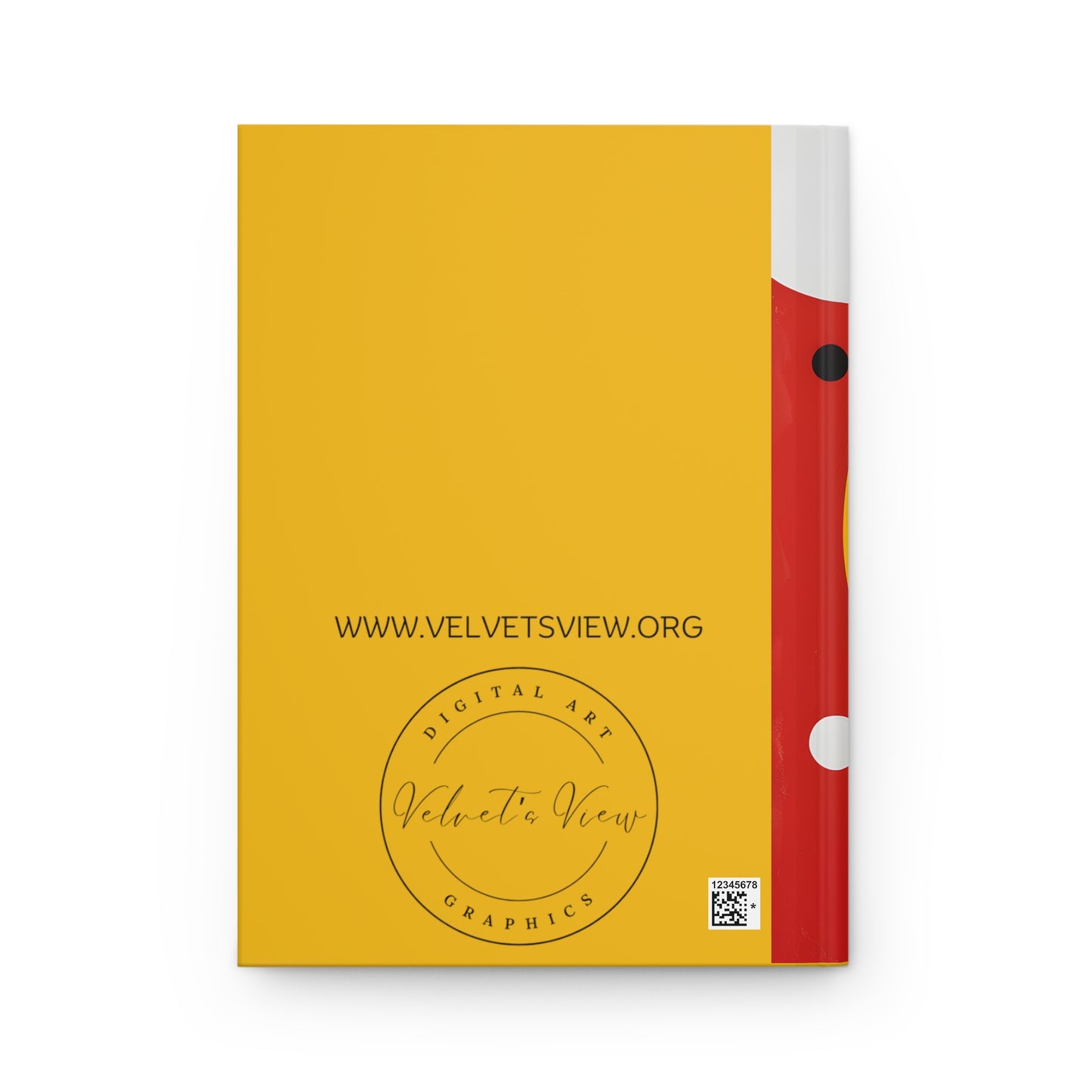 Hardcover Journal Matte - Black Girl Art - Velvet's View - Vibrant Visions: Empowering Faces Collection -