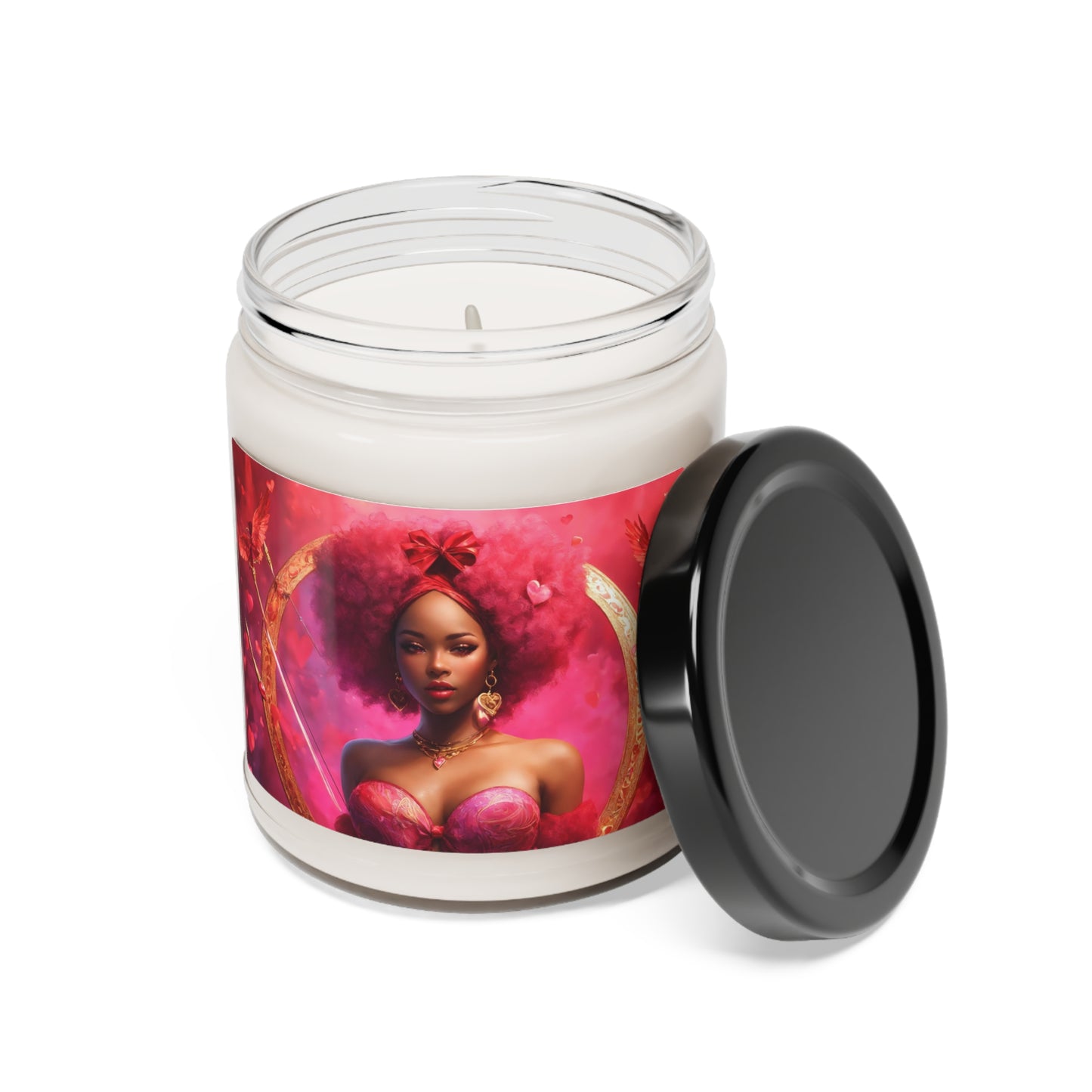 Scented Soy Candle - Black Girl Art - Velvet's View - 9oz