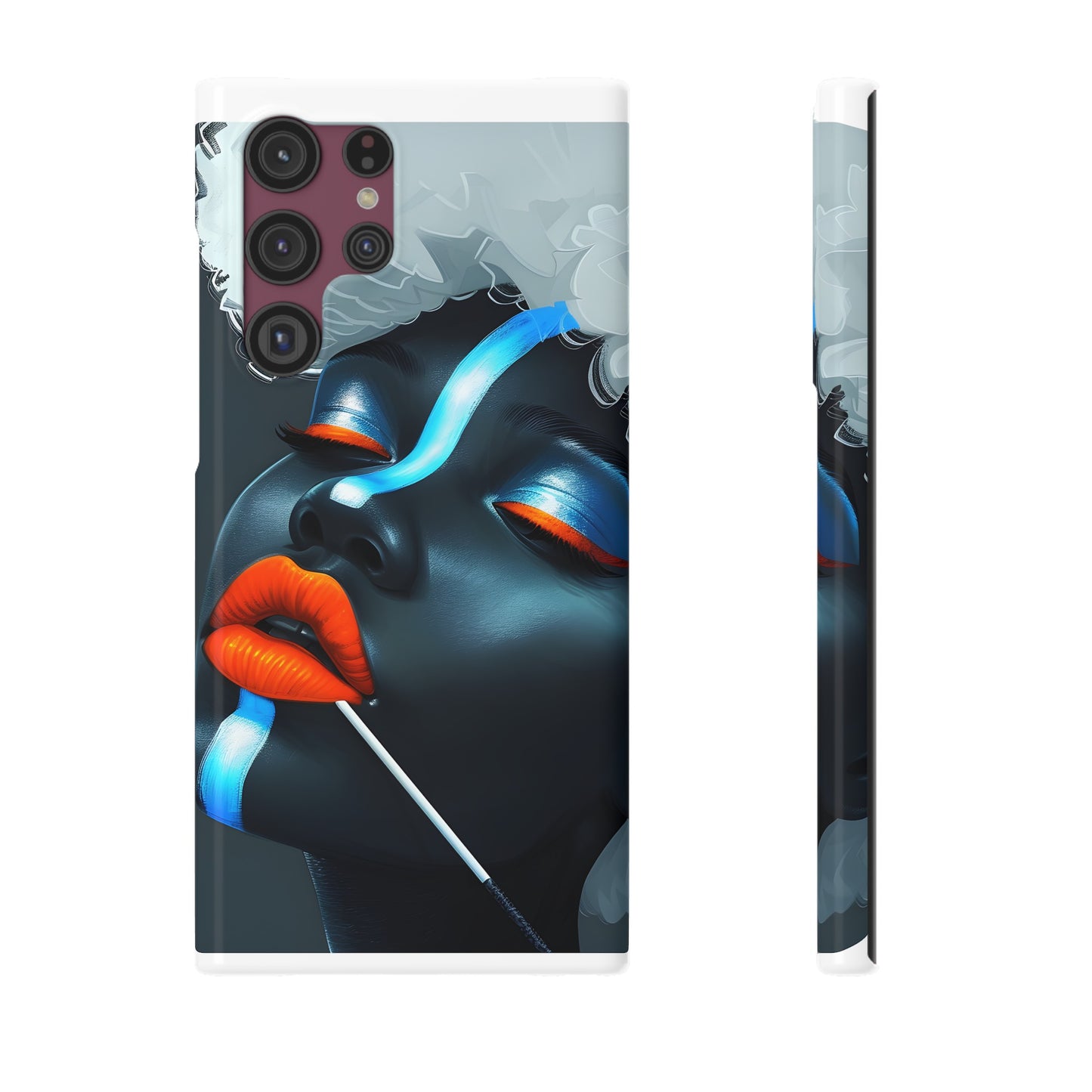 Slim Phone Cases - Black Girl Art - Velvet's View - Ethereal Vibrance
