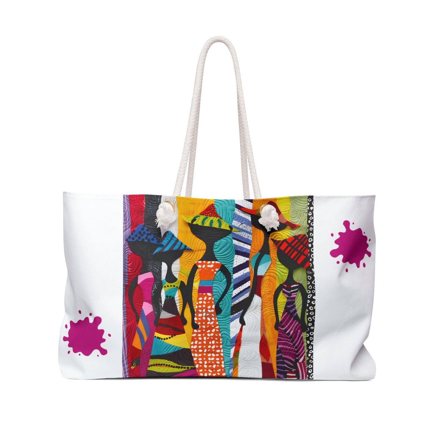 Weekender Bag - Afro Chic: A Celebration of Vibrant Elegance - #2014
