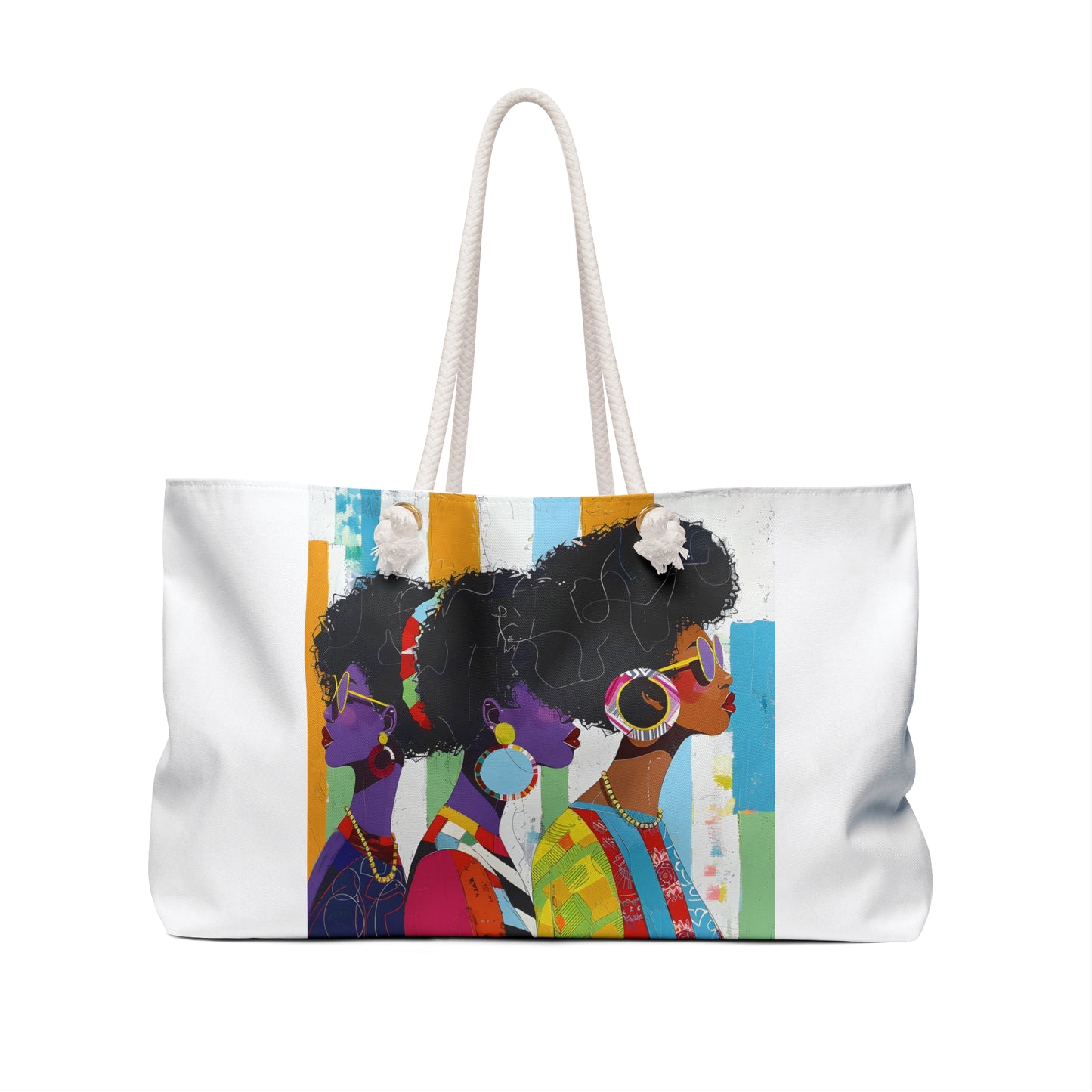 Weekender Bag - Afro Chic: A Celebration of Vibrant Elegance - #2012