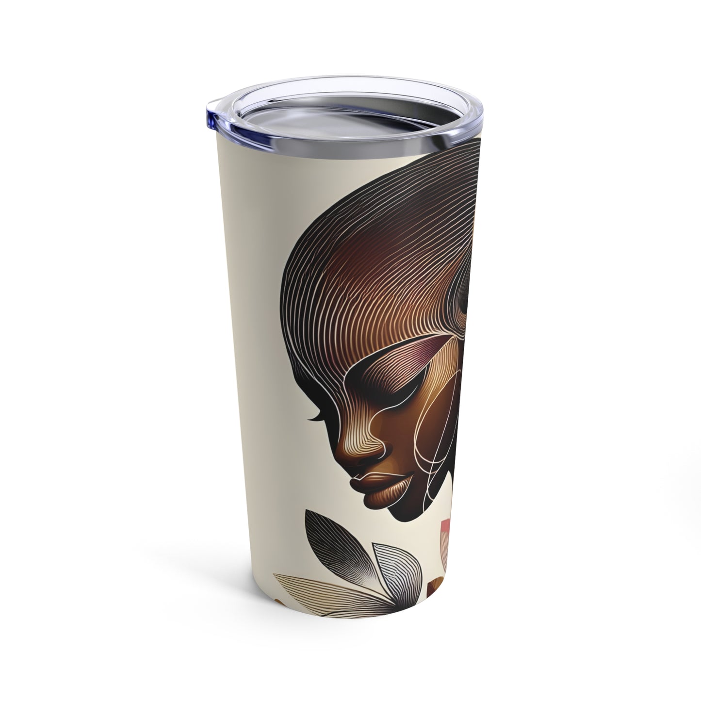 Tumbler 20oz - Black Girl Art - Velvet's View - Floral Whispers 600
