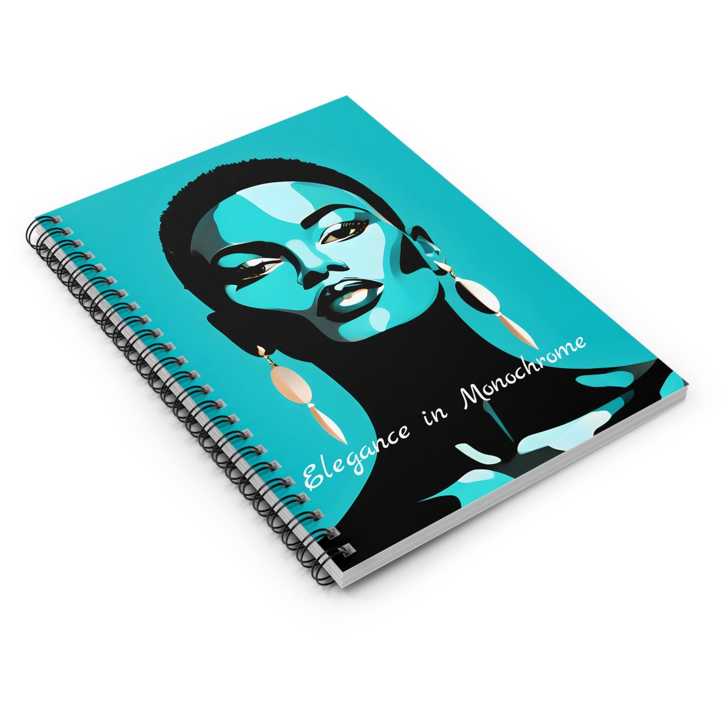 Elegance in Monochrome - Spiral Notebook - Ruled Line