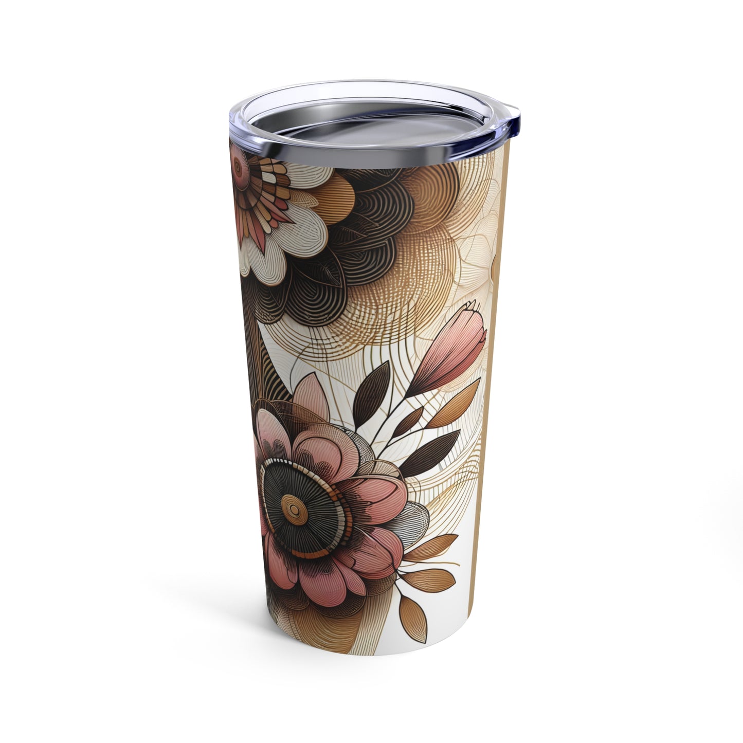 Tumbler 20oz - Black Girl Art - Velvet's View - Floral Whispers 602