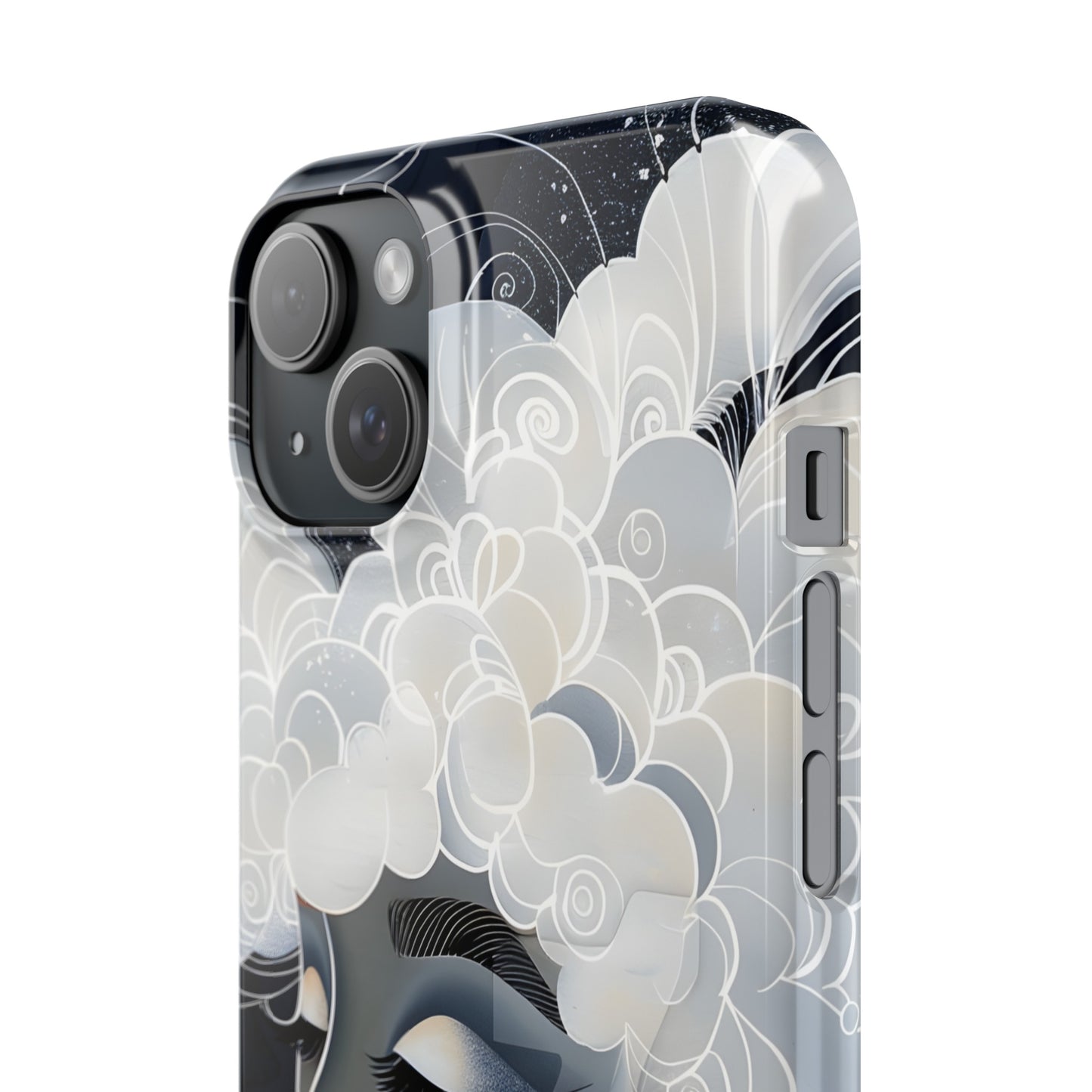 Slim Phone Cases - Black Girl Art - Velvet's View - Ethereal Vibrance