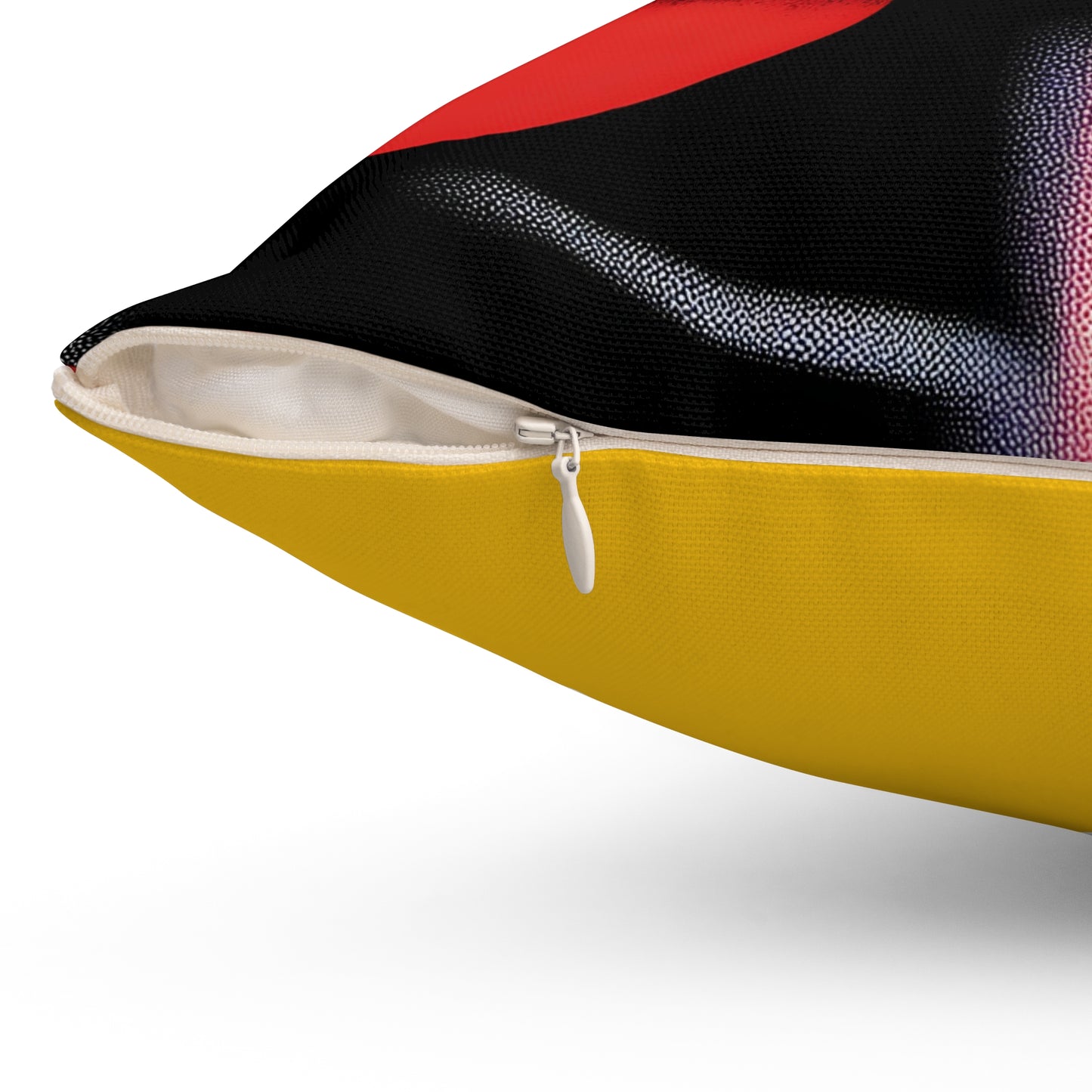 Spun Polyester Square Pillow - Black Girl Art - Velvet's View - Vibrant Visions Collection