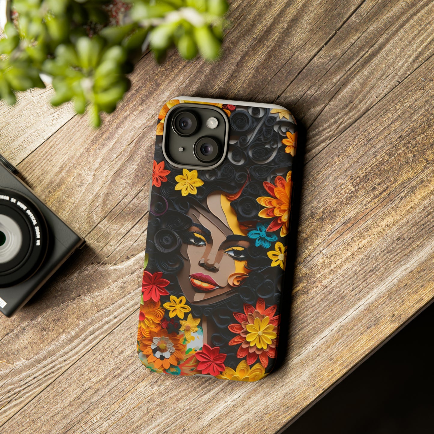 Tough Phone Cases - Black Girl Art - Velvet's View