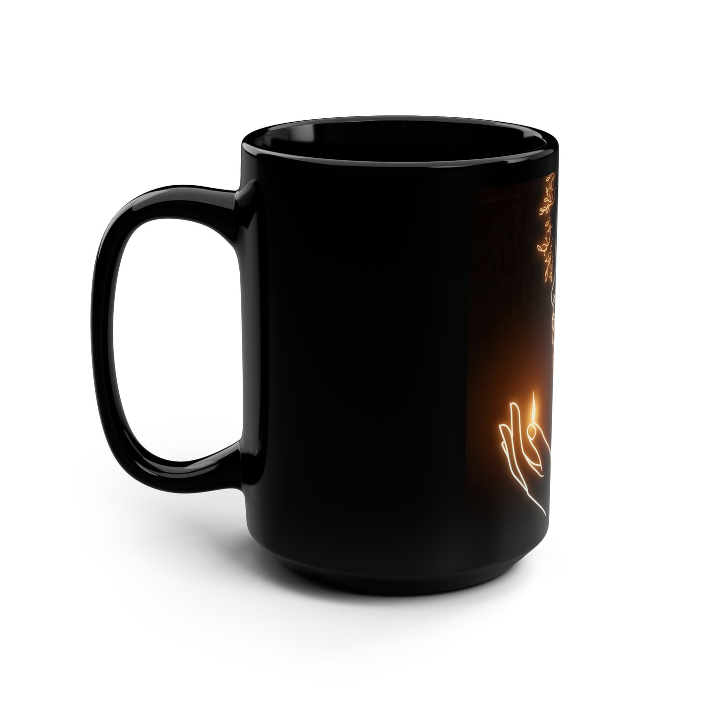 Velvets View - Full of Glow Black Mug, 15oz