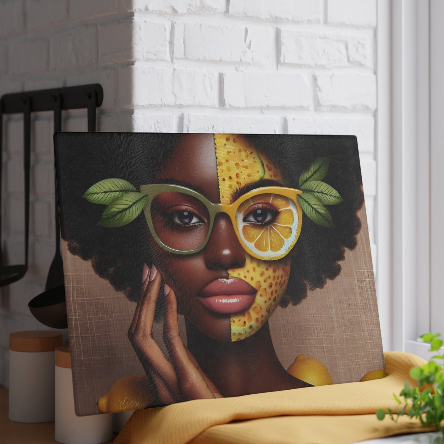Glass Cutting Board - Velvet's View: The Lemon Delight Collection – 2016