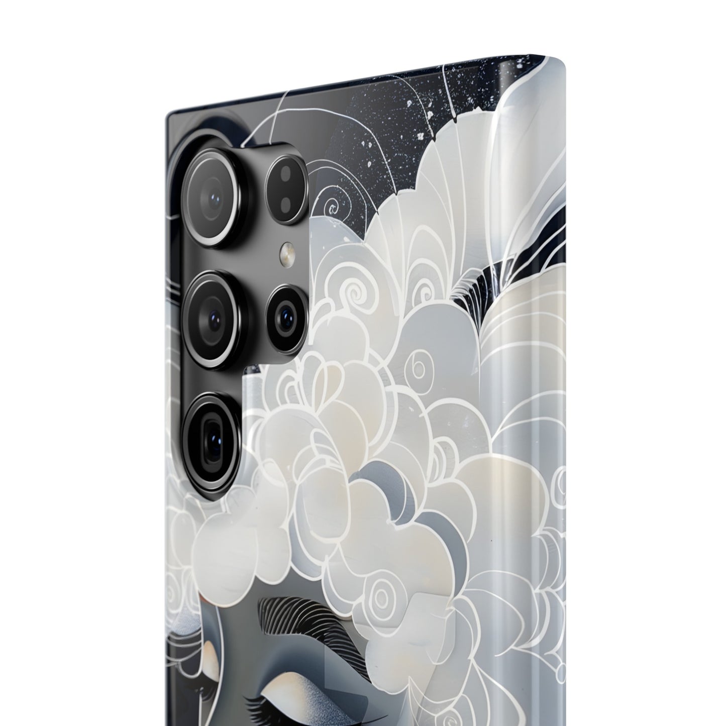 Slim Phone Cases - Black Girl Art - Velvet's View - Ethereal Vibrance