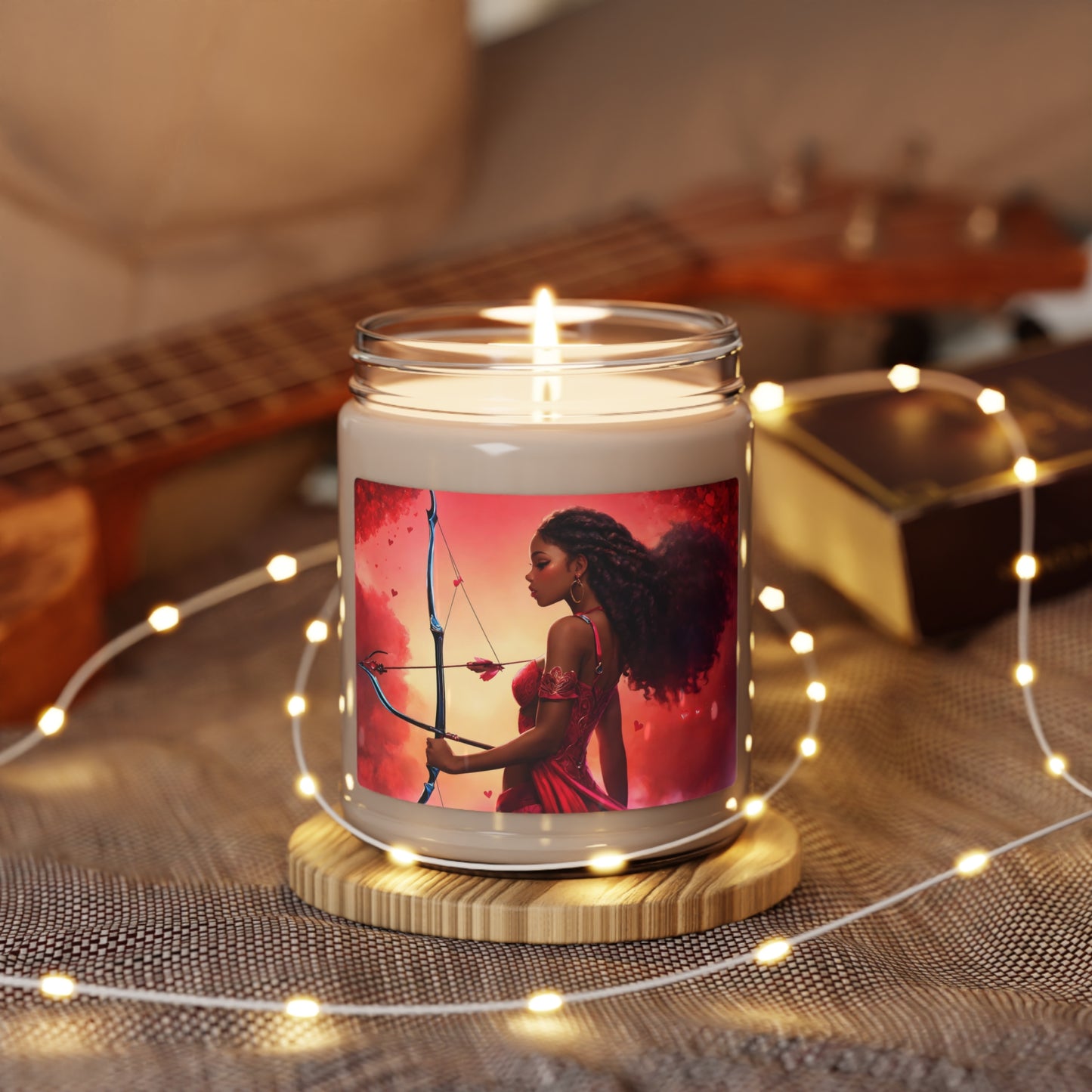 Scented Soy Candle - Black Girl Art - Velvet's View - 9oz