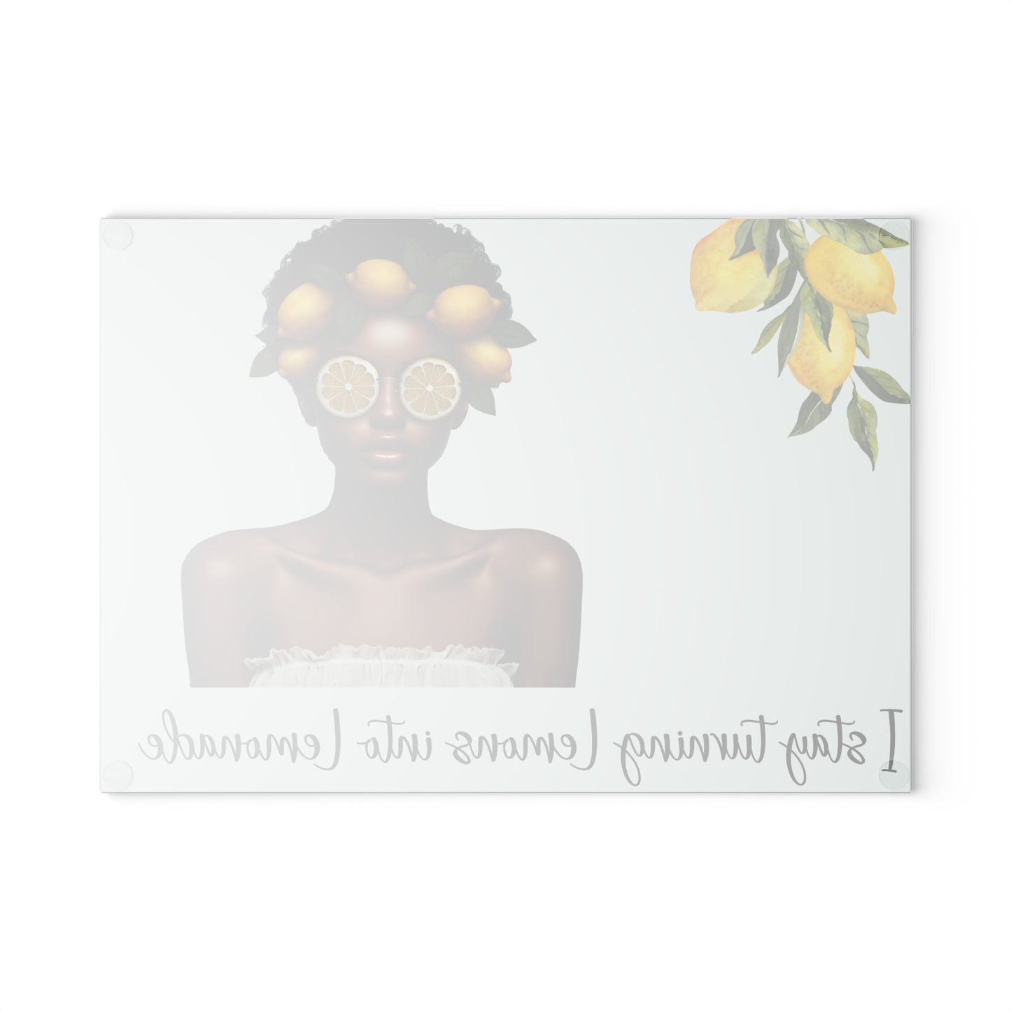 Glass Cutting Board - Velvet's View: The Lemon Delight Collection – 2015