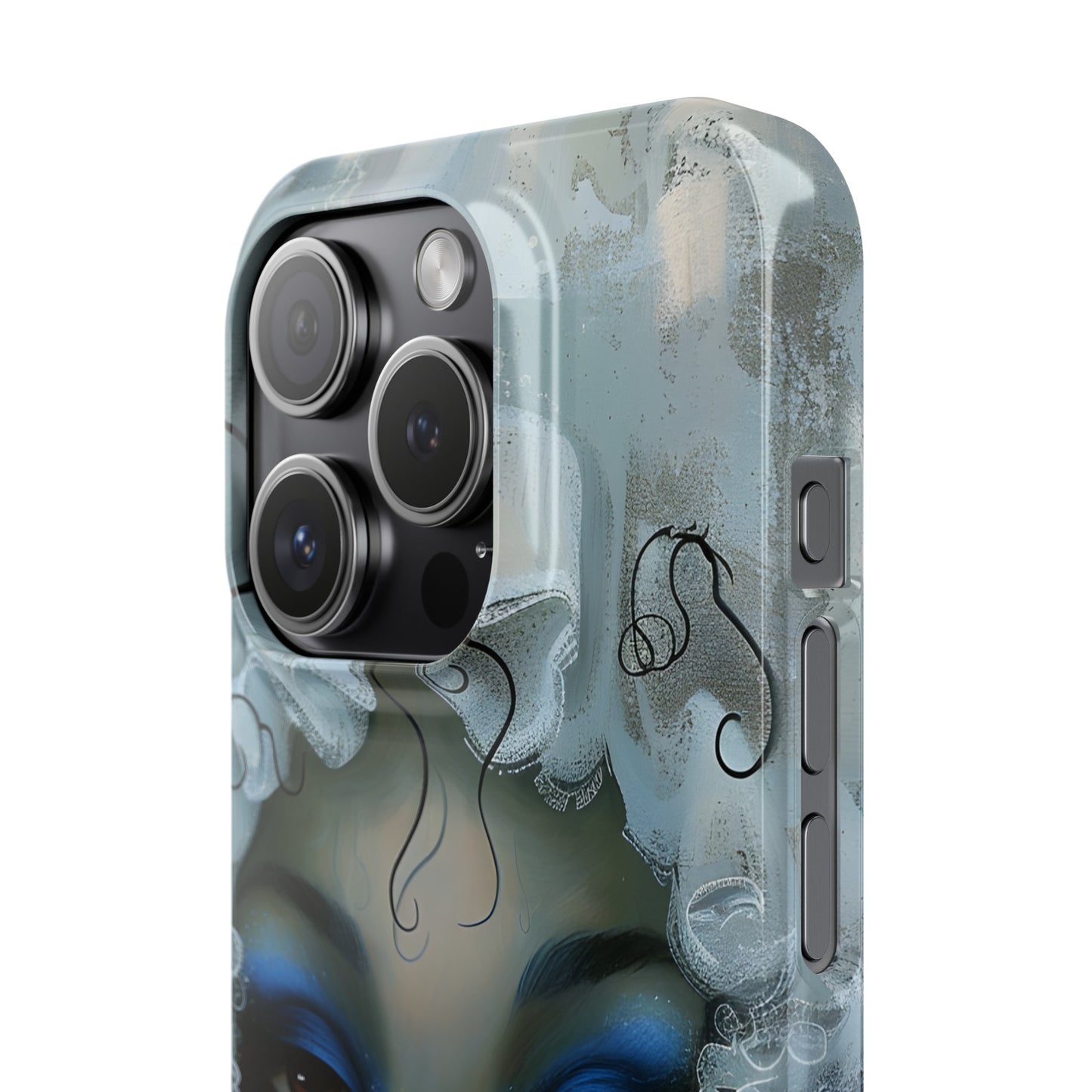 Slim Phone Cases - Black Girl Art - Velvet's View - Ethereal Vibrance
