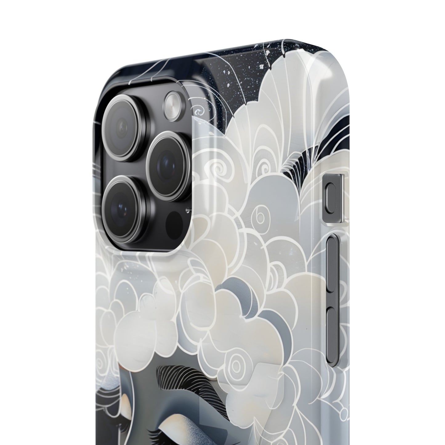Slim Phone Cases - Black Girl Art - Velvet's View - Ethereal Vibrance