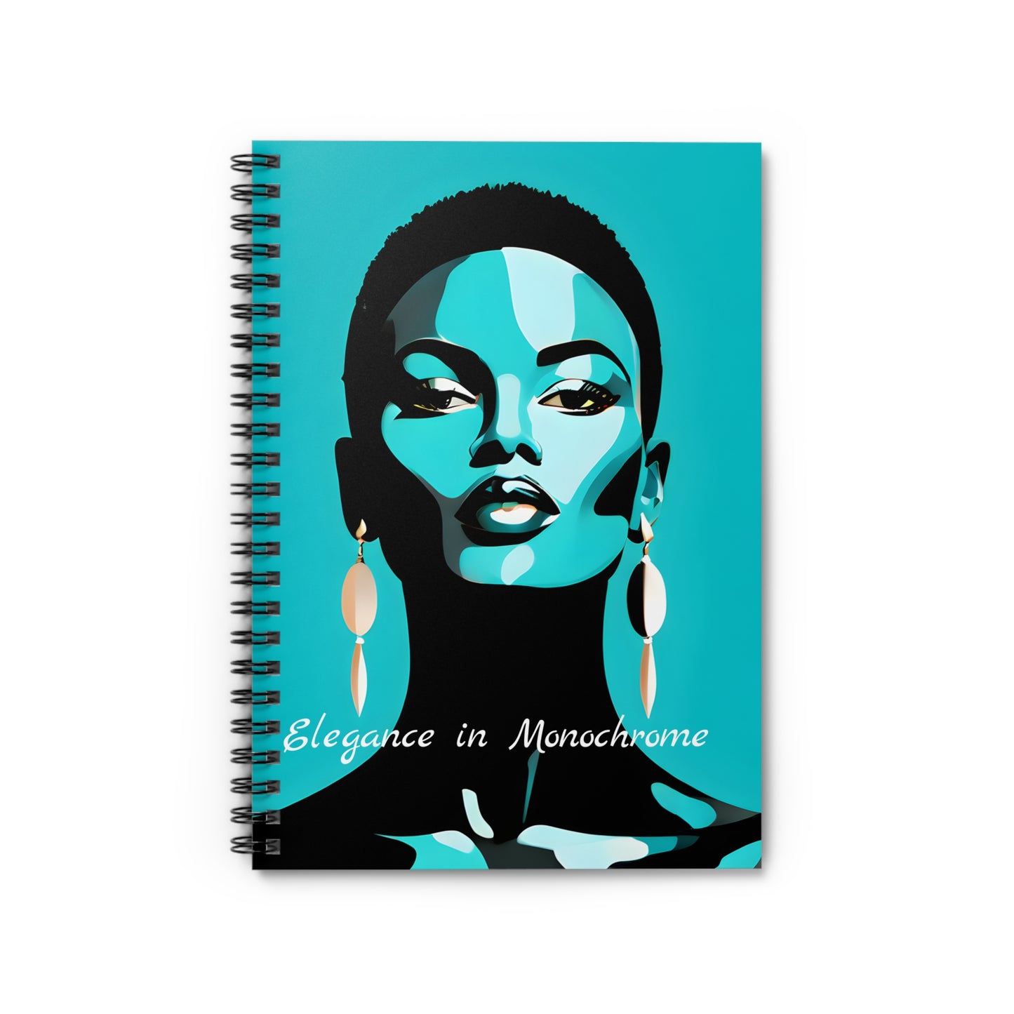 Elegance in Monochrome - Spiral Notebook - Ruled Line
