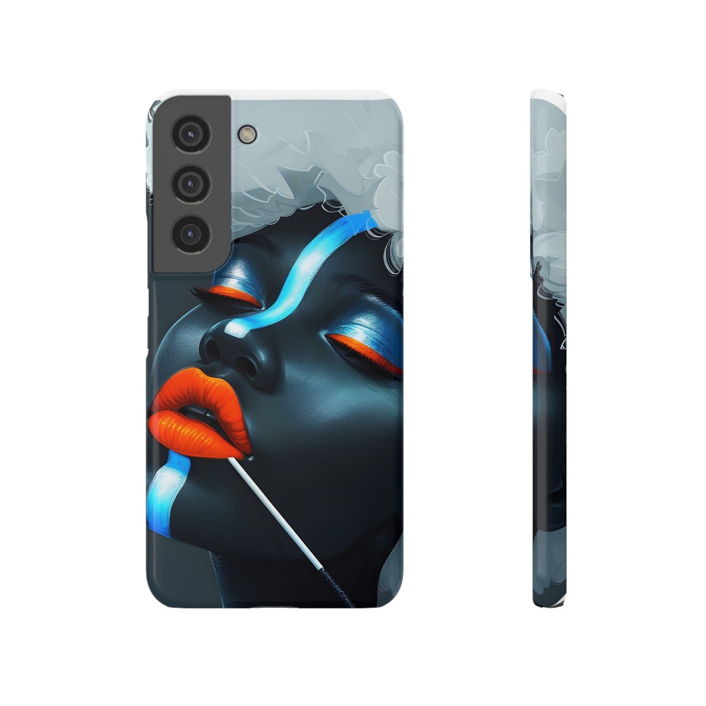 Slim Phone Cases - Black Girl Art - Velvet's View - Ethereal Vibrance