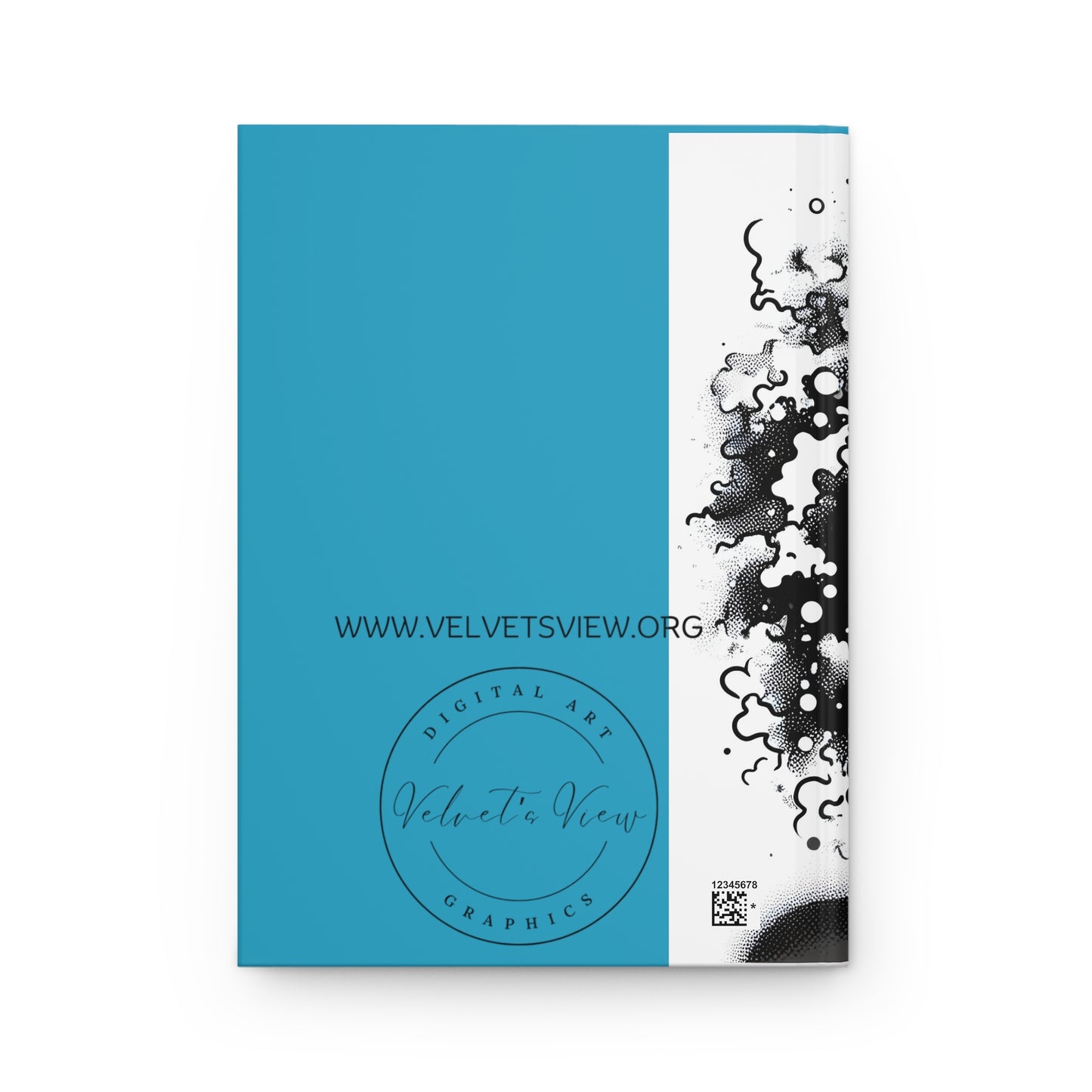Hardcover Journal Matte - Black Girl Art - Velvet's View - Vibrant Visions: Empowering Faces Collection -
