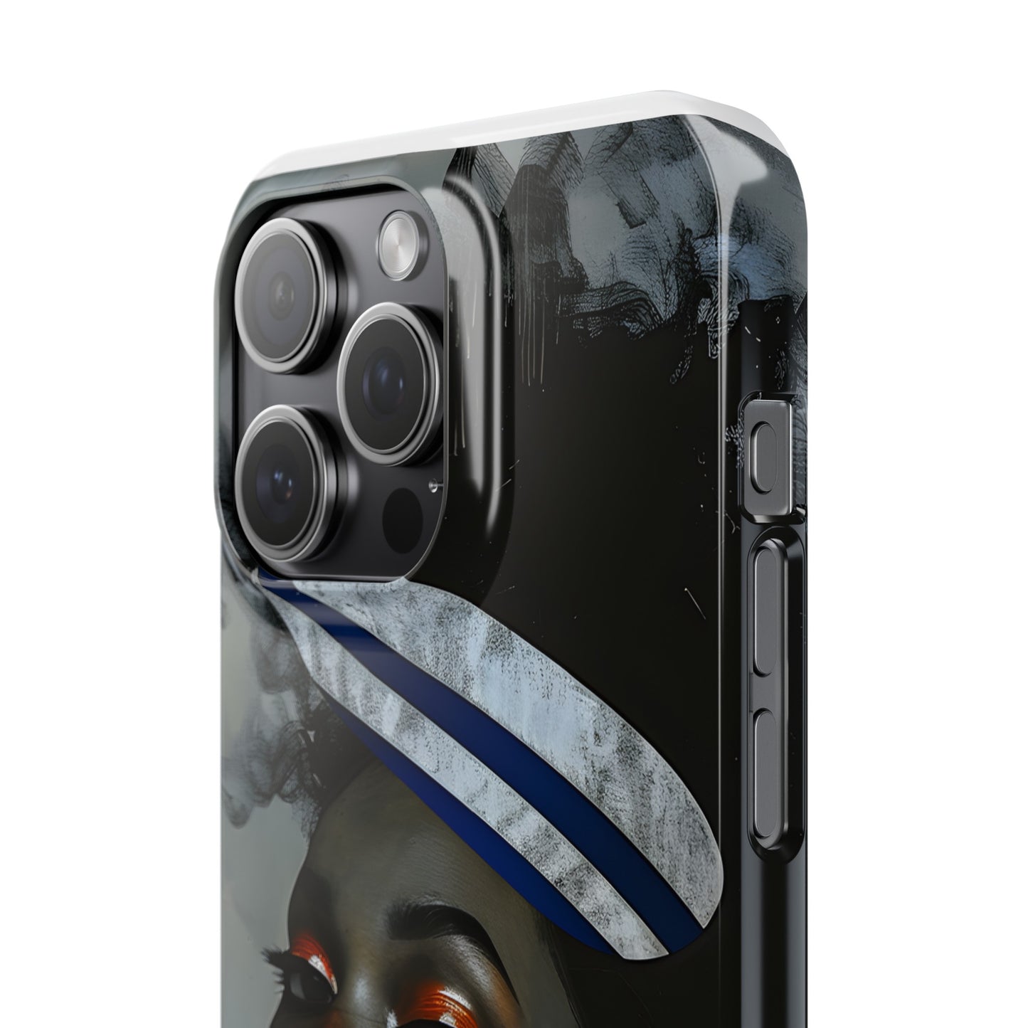 Slim Phone Cases - Black Girl Art - Velvet's View - Ethereal Vibrance