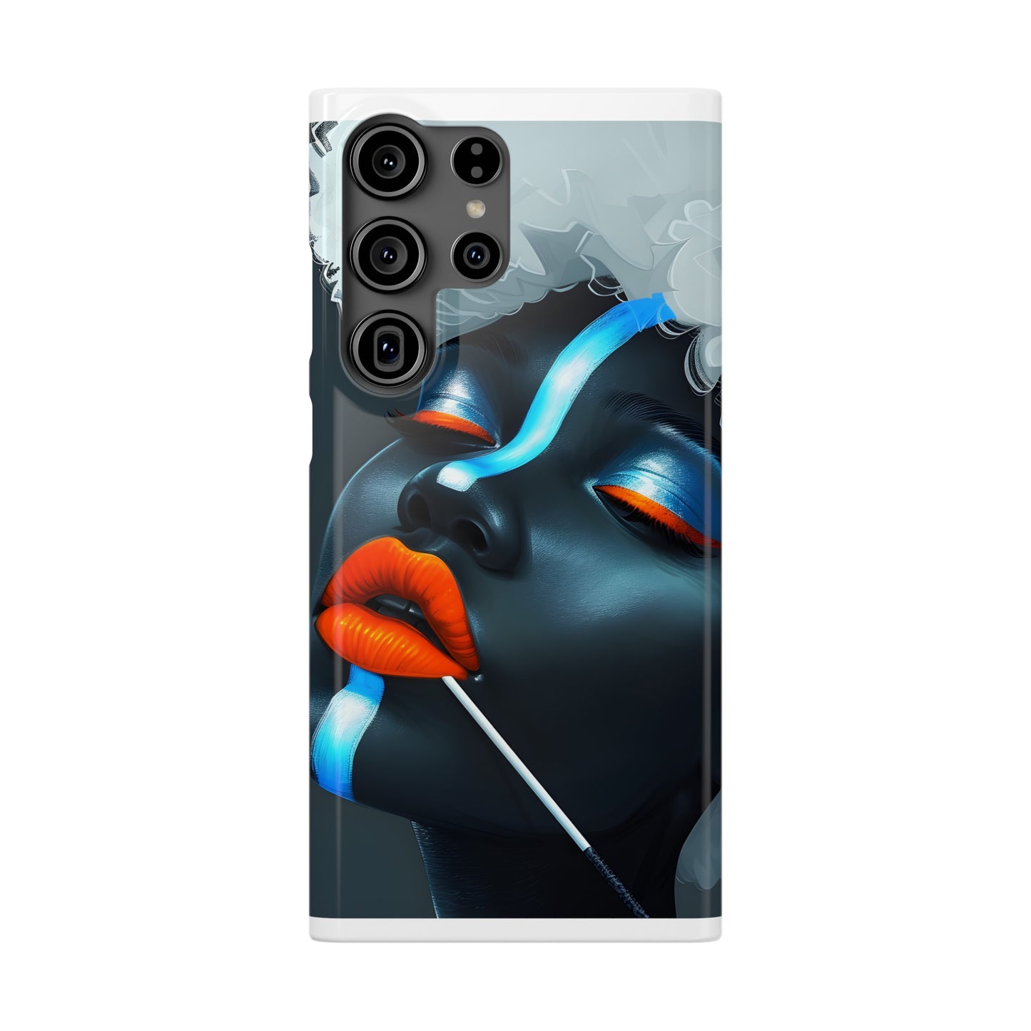 Slim Phone Cases - Black Girl Art - Velvet's View - Ethereal Vibrance