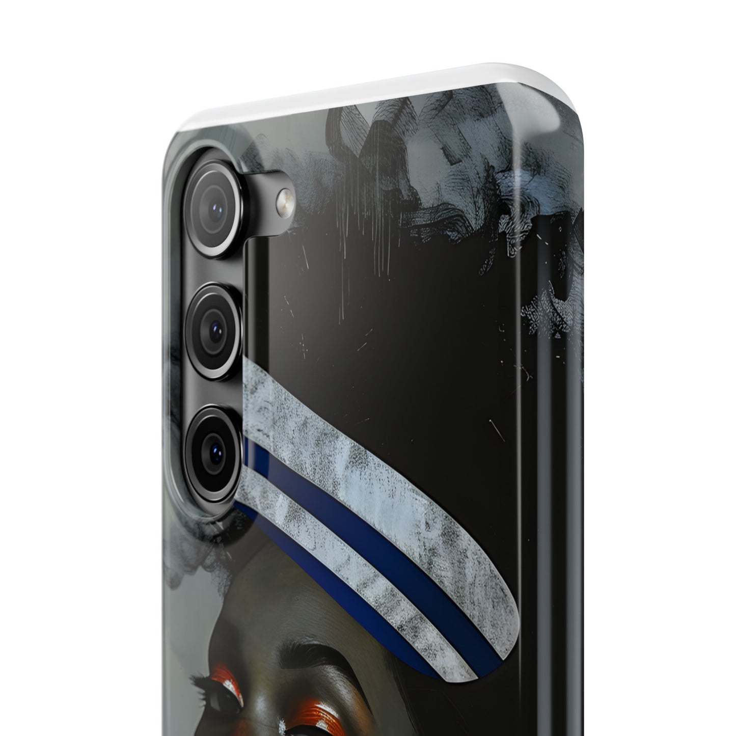 Slim Phone Cases - Black Girl Art - Velvet's View - Ethereal Vibrance