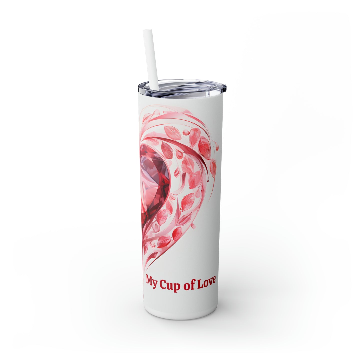 Skinny Tumbler with Straw, 20oz