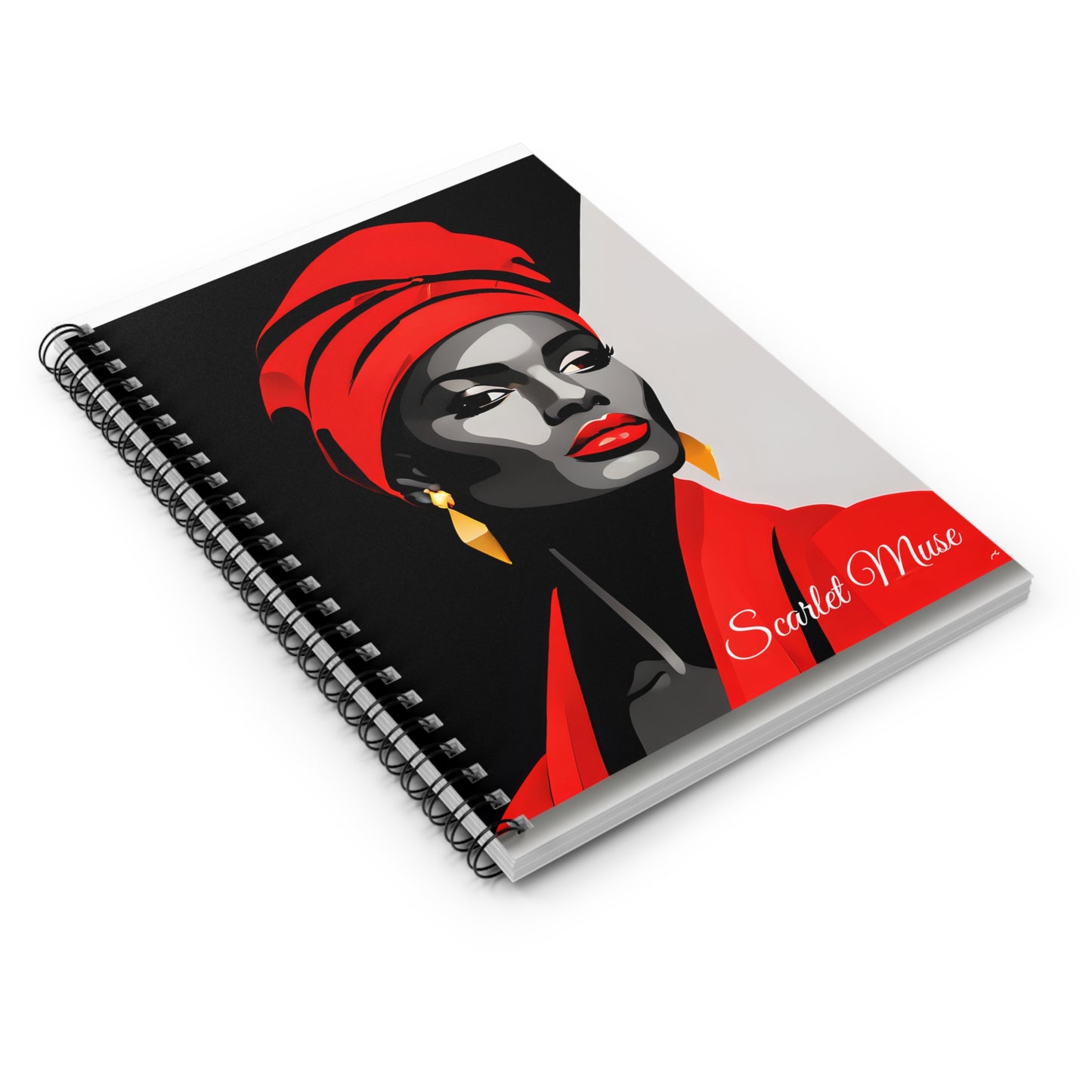Scarlet Muse - Spiral Notebook - Ruled Line
