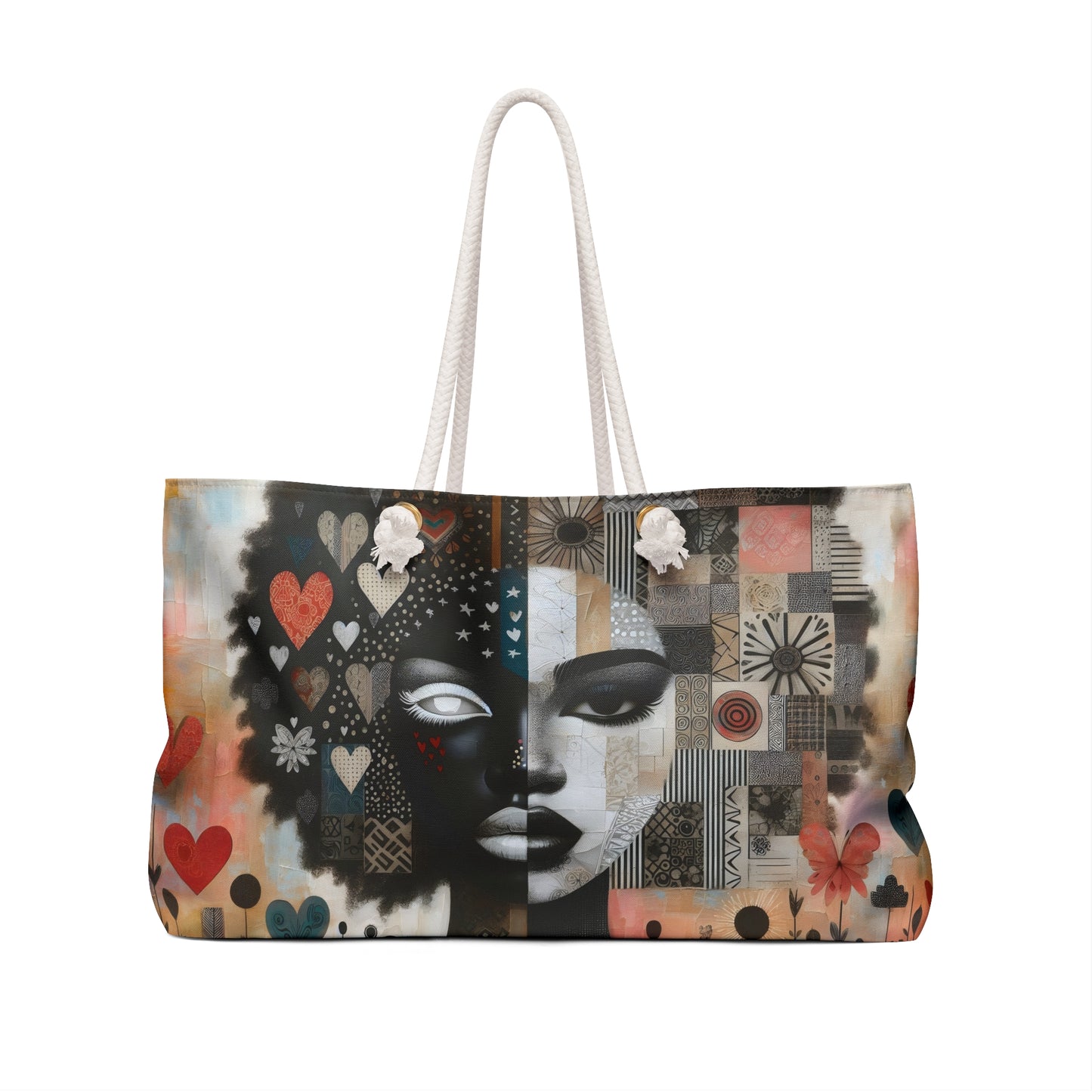 Heartfelt Reflections: Mixed Media Art Collection - Weekender Bag - #2011