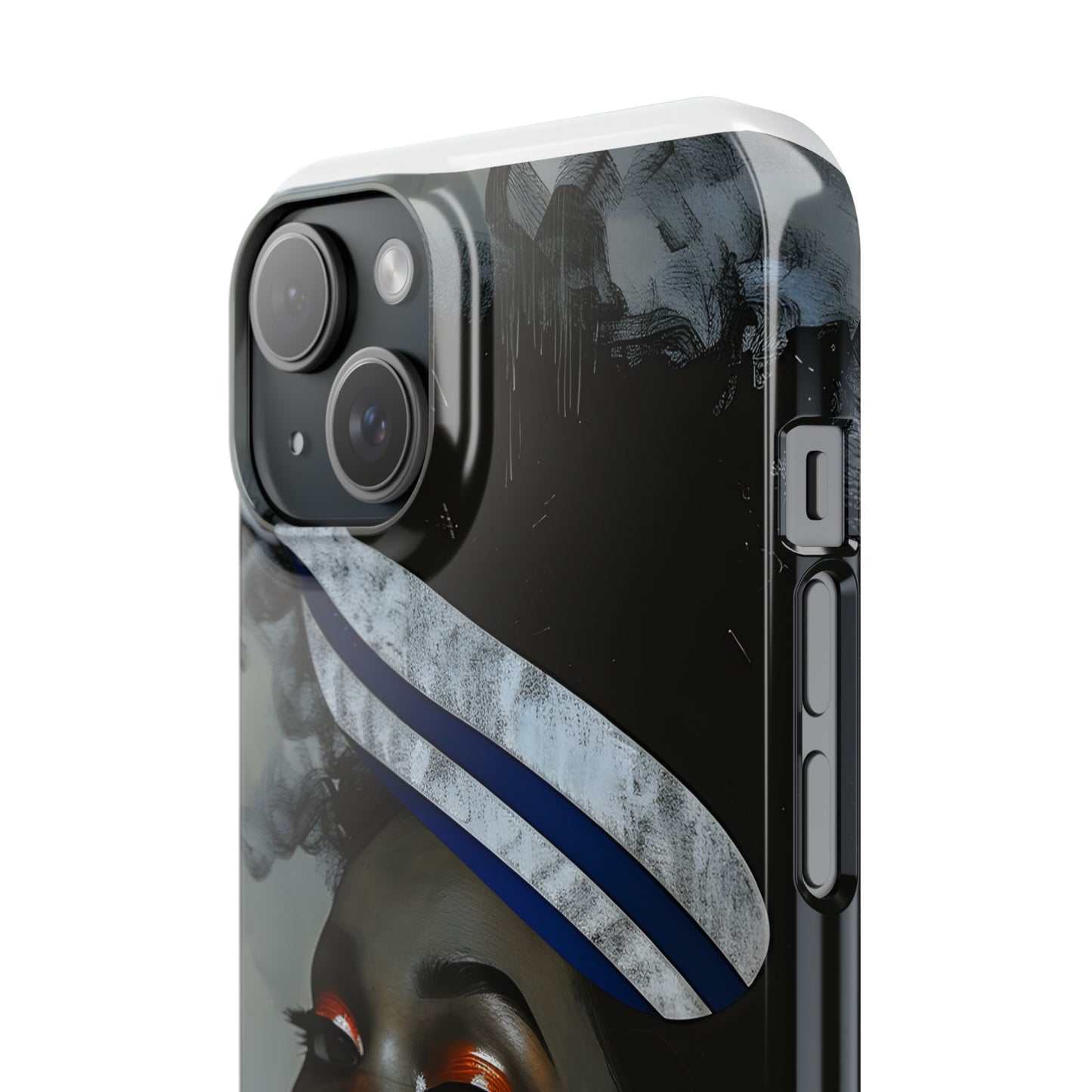 Slim Phone Cases - Black Girl Art - Velvet's View - Ethereal Vibrance