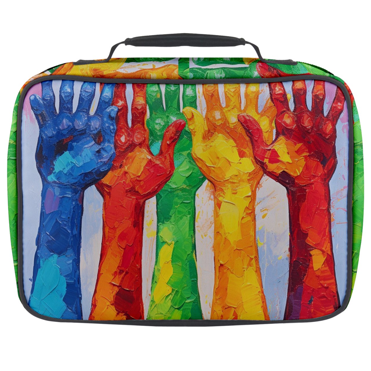 Radiant Hearts - Full Print Lunch Bag - #2011