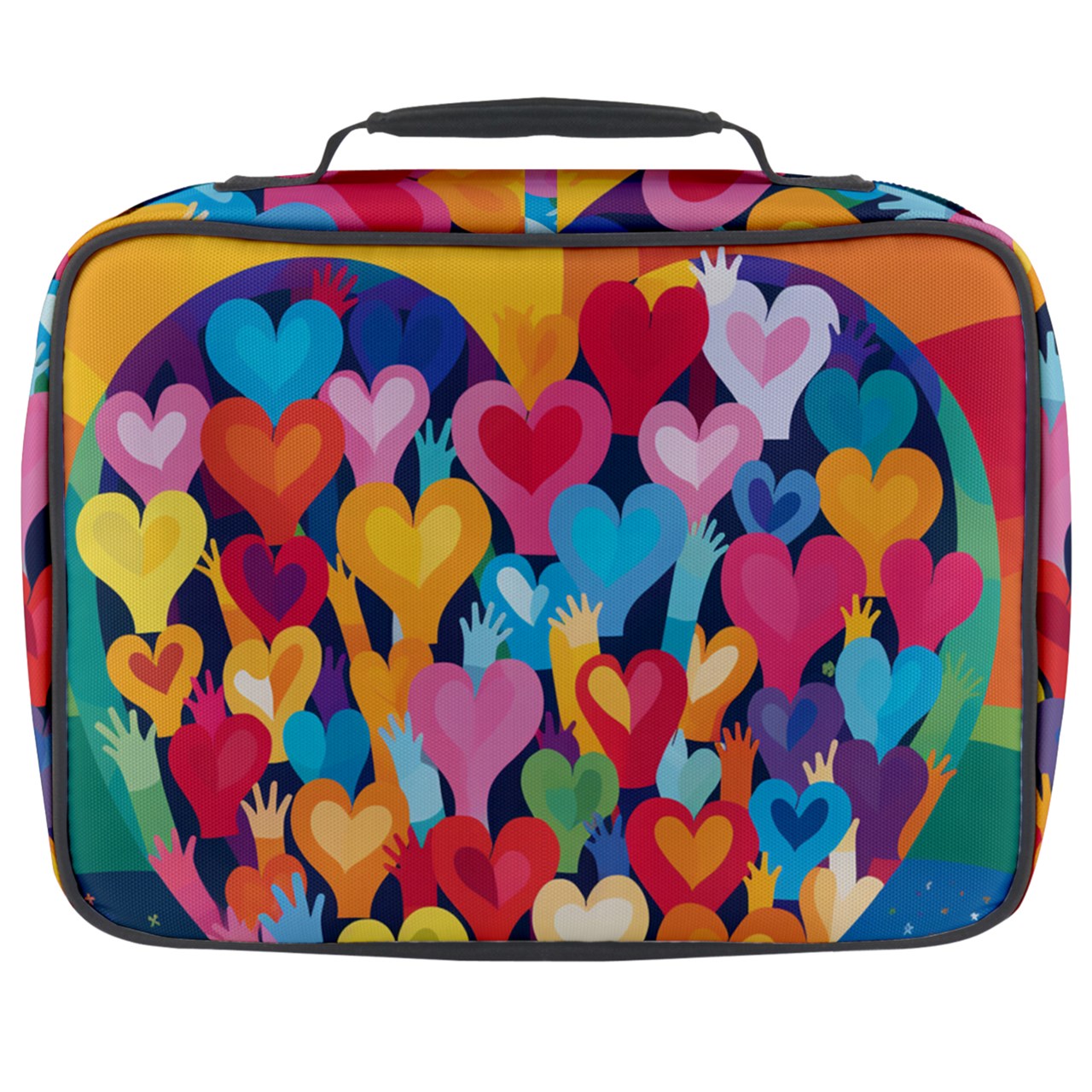 Radiant Hearts - #2013 Full Print Lunch Bag