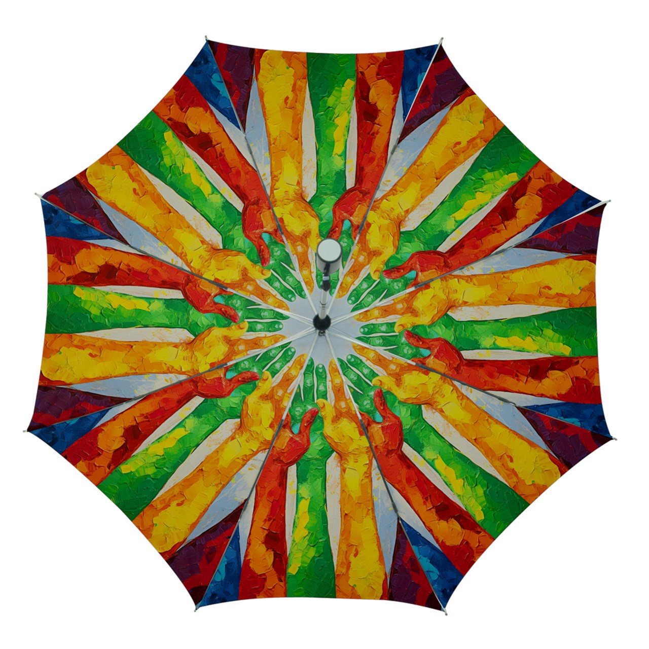 Radiant Hearts - Automatic Folding Umbrella with Case (Medium) #2032