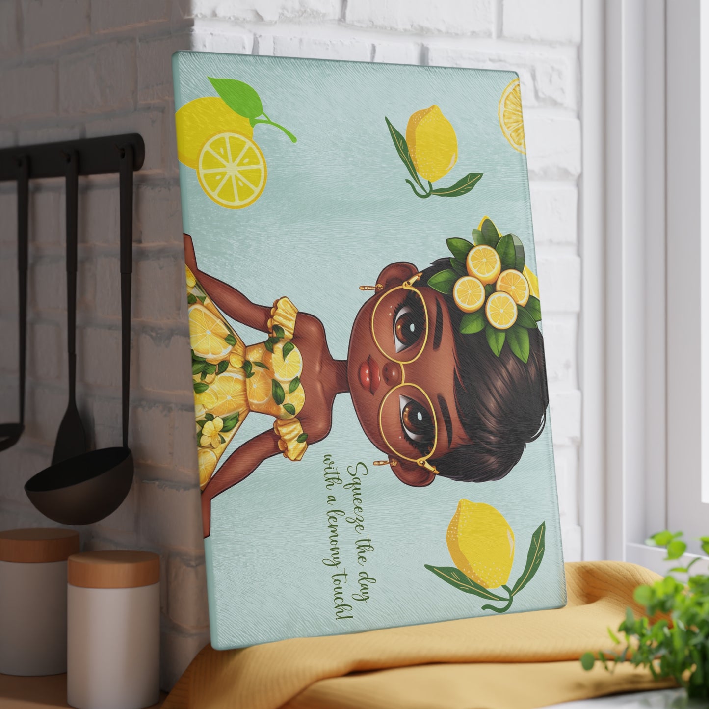 Glass Cutting Board - Velvet's View: The Lemon Delight Collection –2011