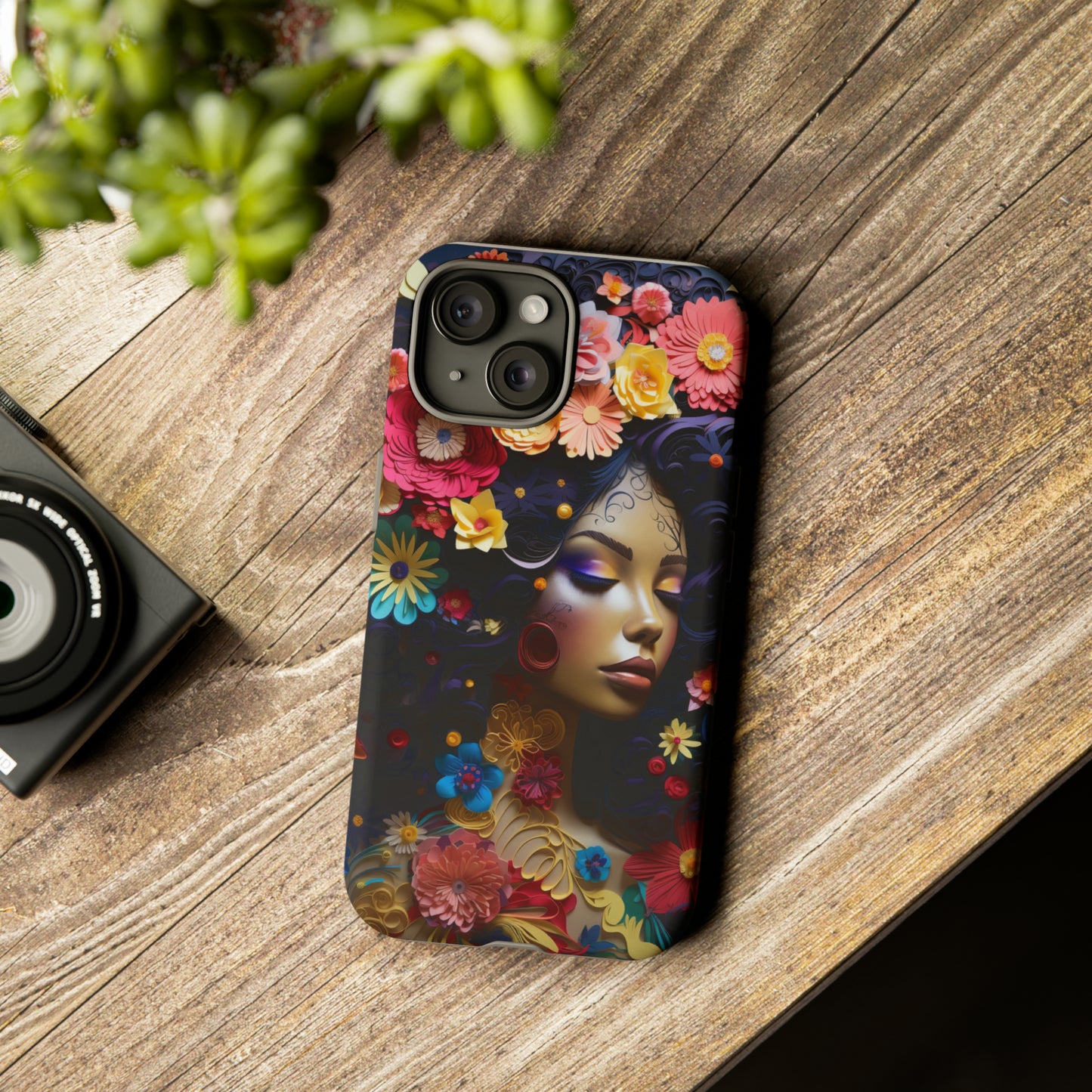 Tough Phone Cases - Black Girl Art - Velvet's View
