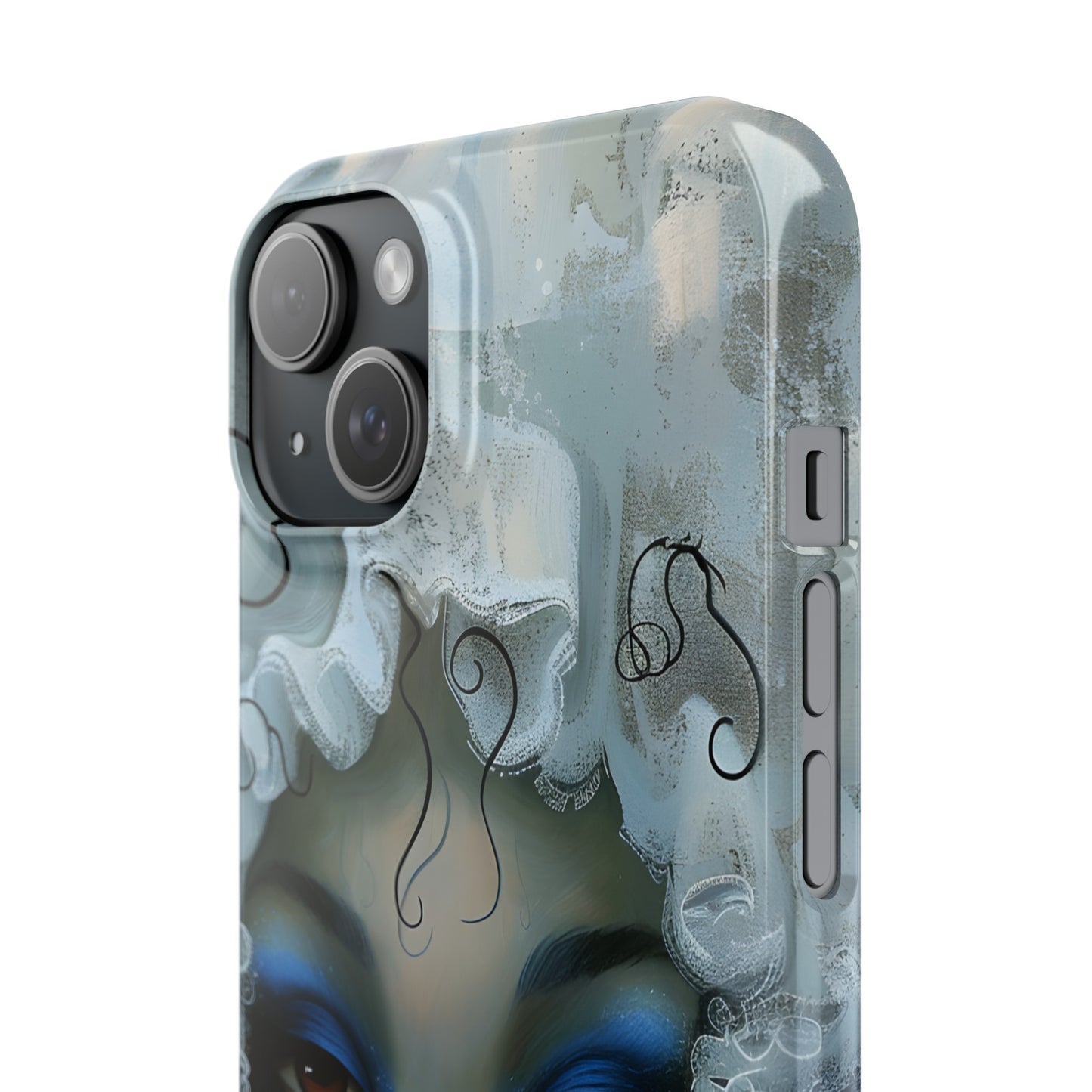 Slim Phone Cases - Black Girl Art - Velvet's View - Ethereal Vibrance