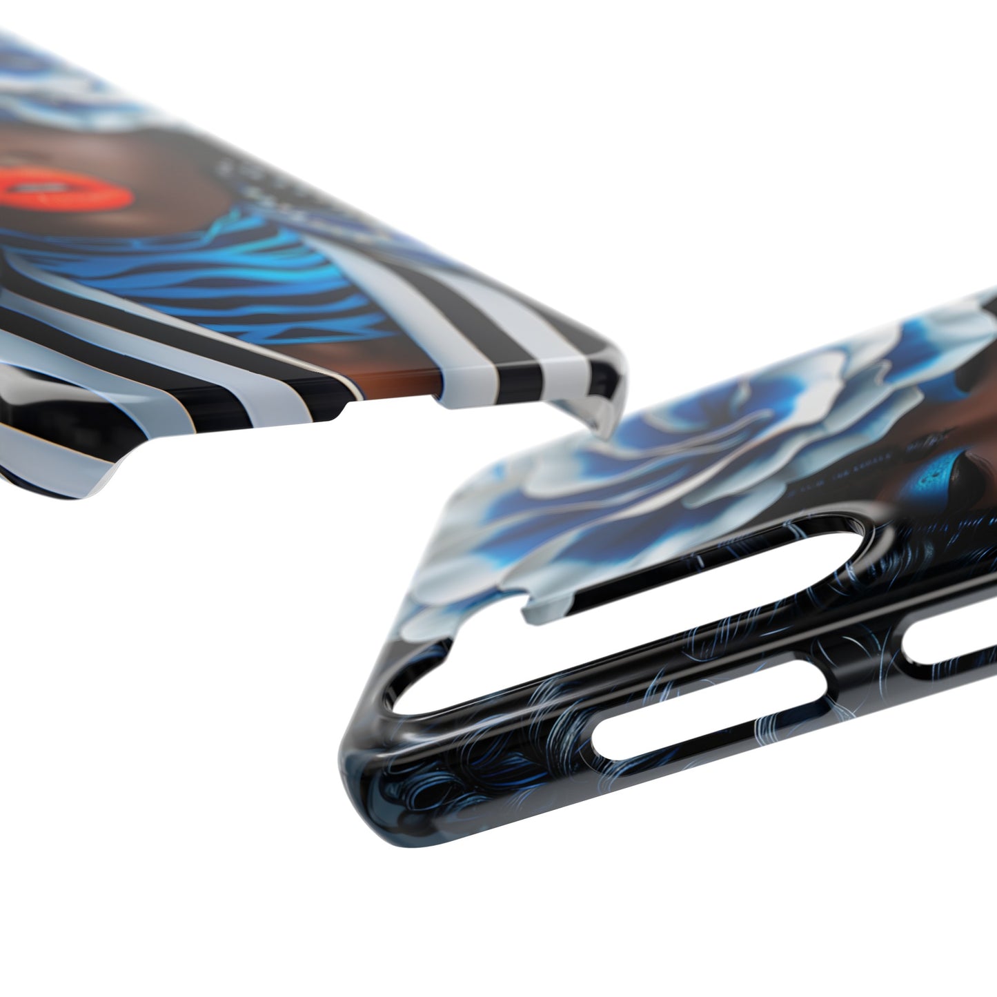 Slim Phone Cases - Black Girl Art - Velvet's View - Ethereal Vibrance