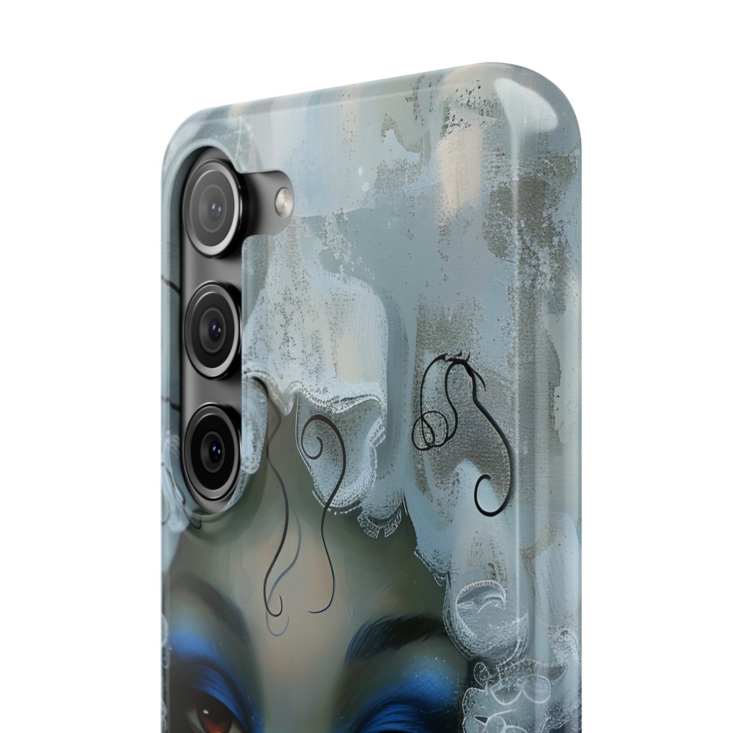 Slim Phone Cases - Black Girl Art - Velvet's View - Ethereal Vibrance