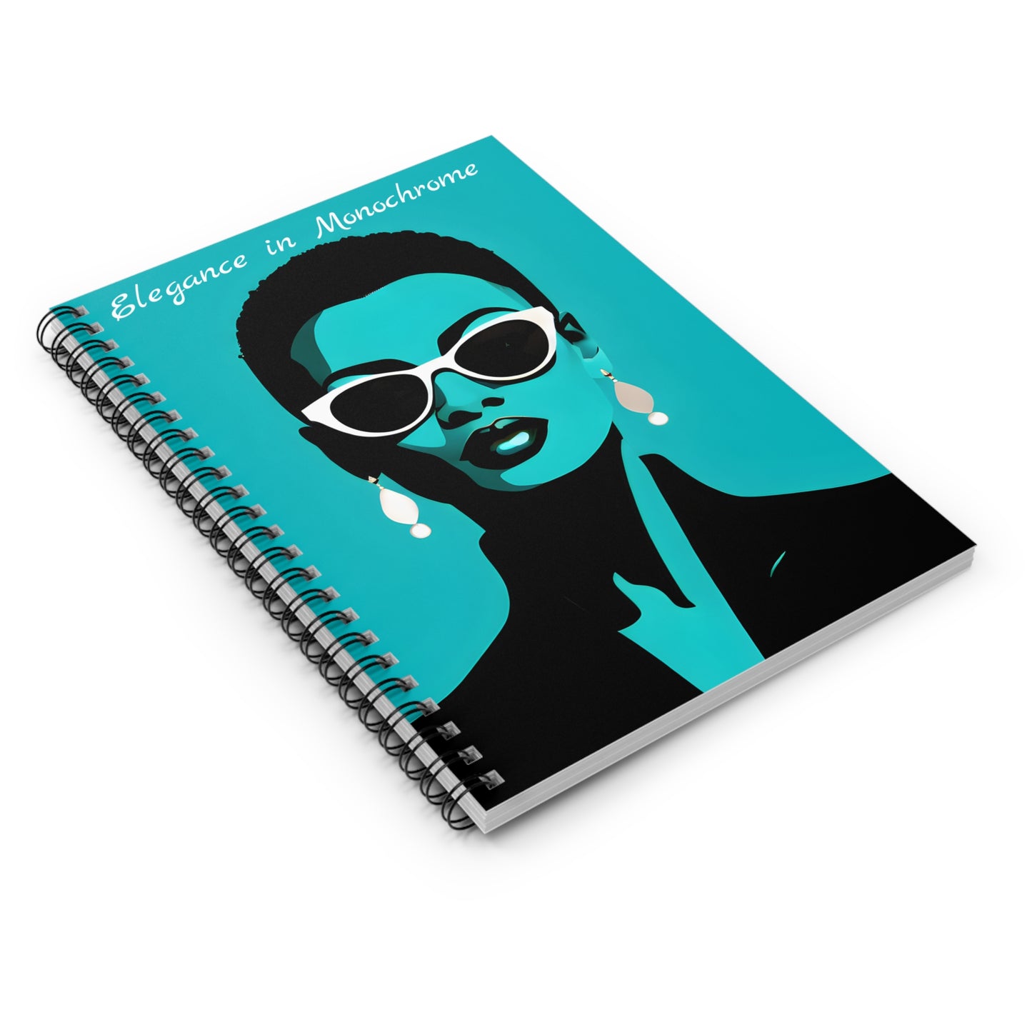 Elegance in Monochrome - Spiral Notebook - Ruled Line