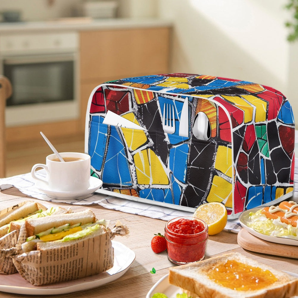 Elegant Adinkra-Inspired Fabric Collection -Toaster Cover - #2019